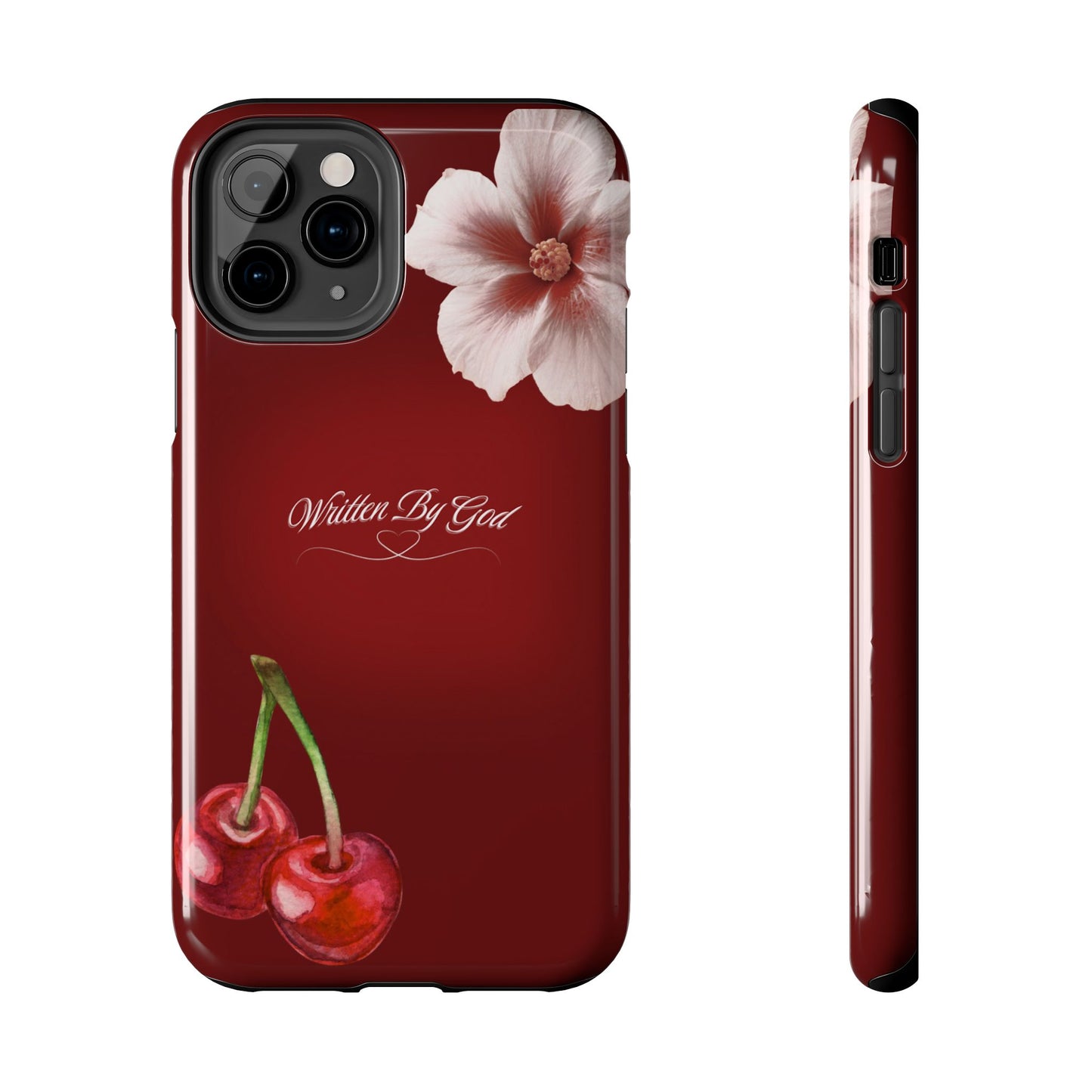 Burgundy Written by God case