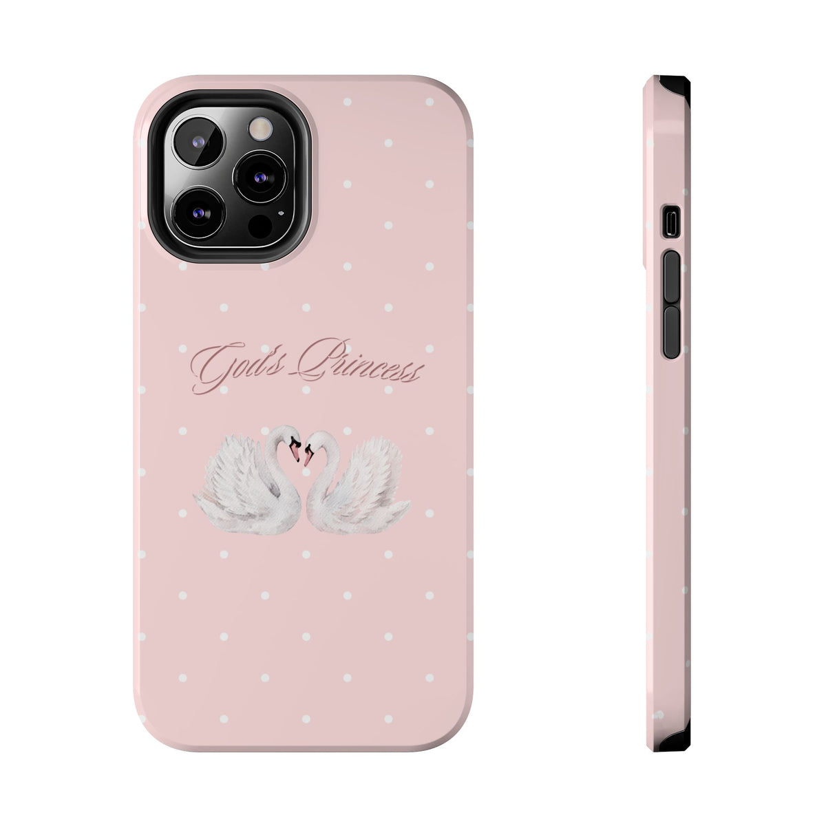 God's Princess Pink Swan Tough Phone Case