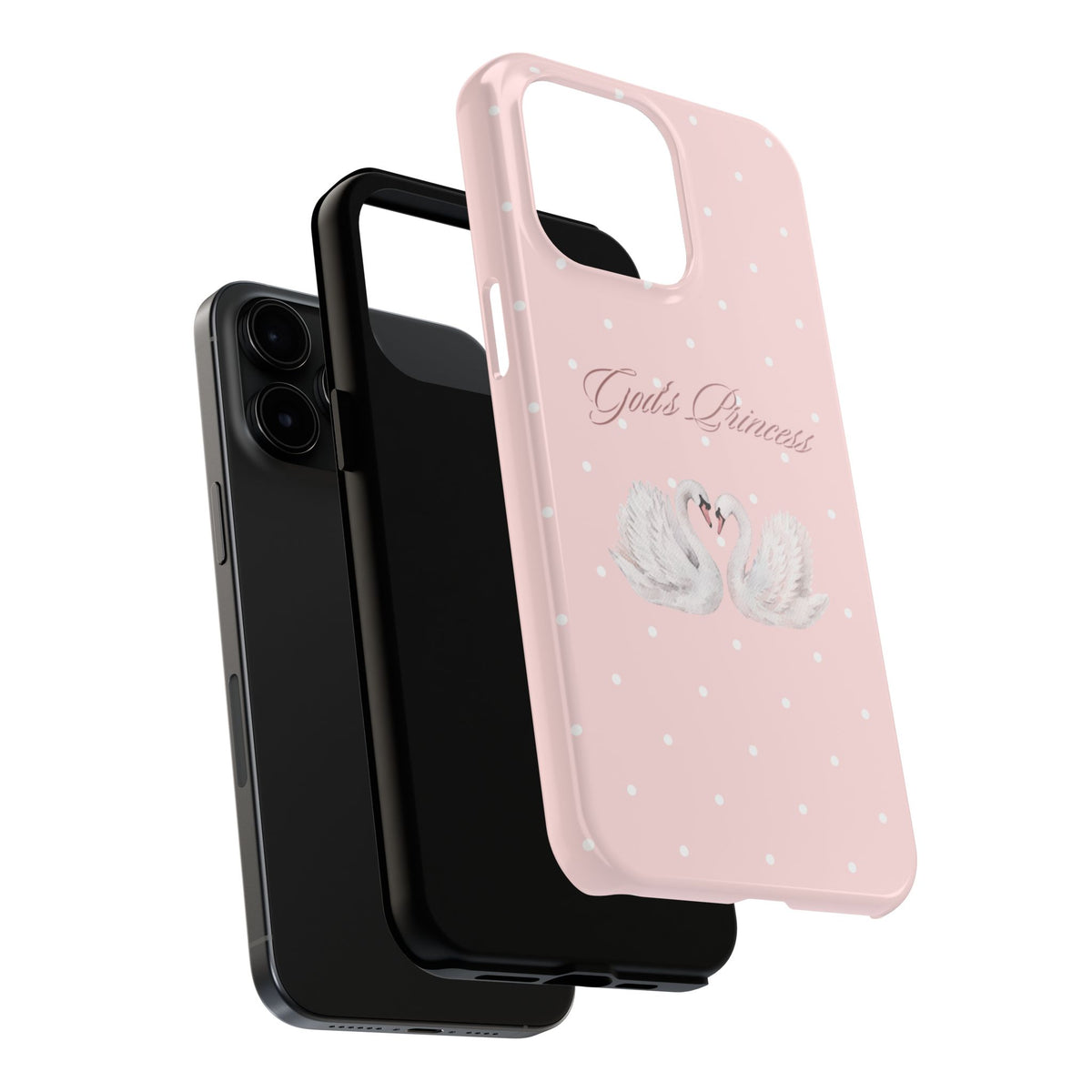 God's Princess Pink Swan Tough Phone Case