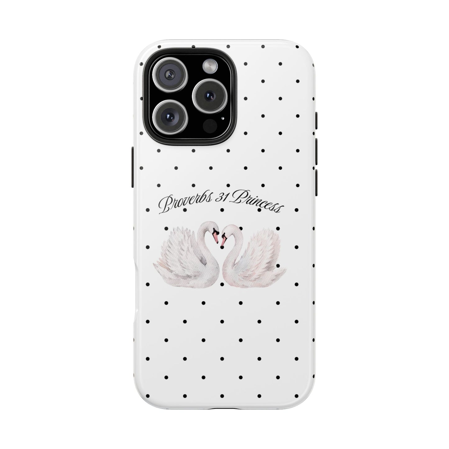 White Polka Dot Swan