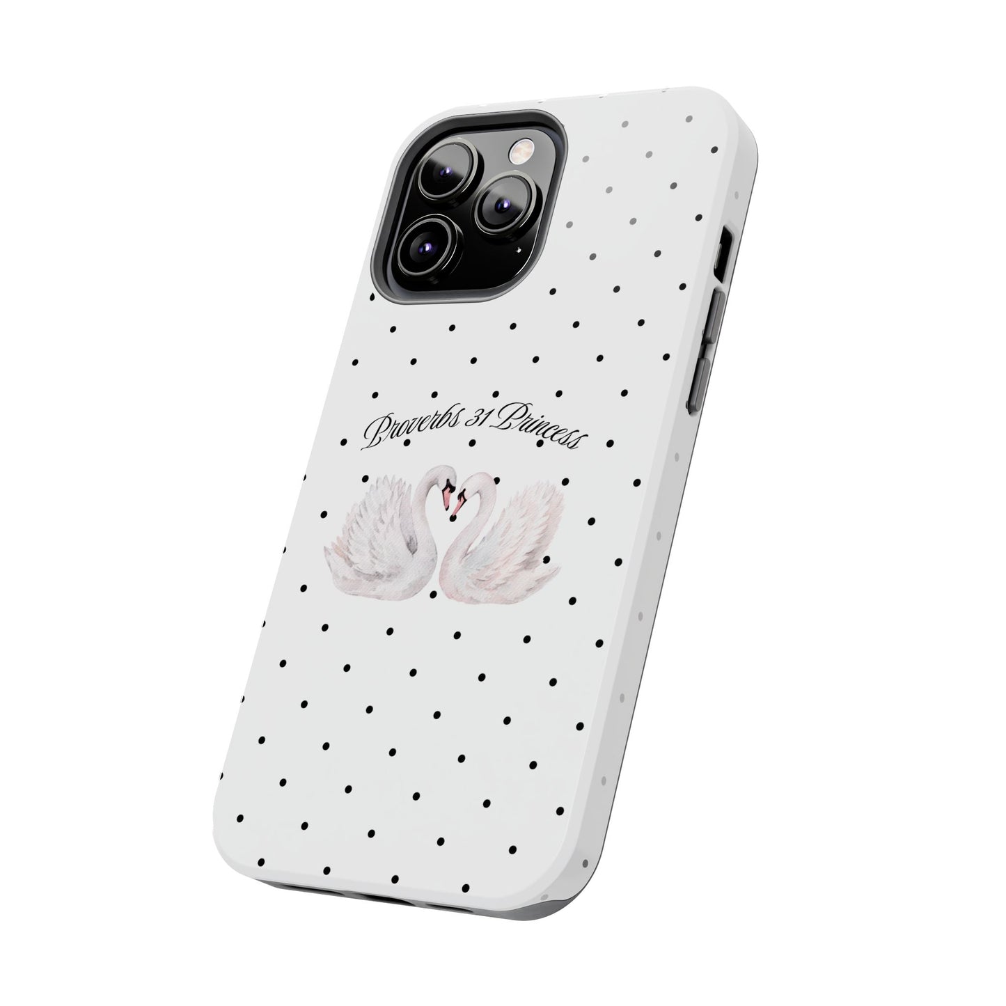 White Polka Dot Swan