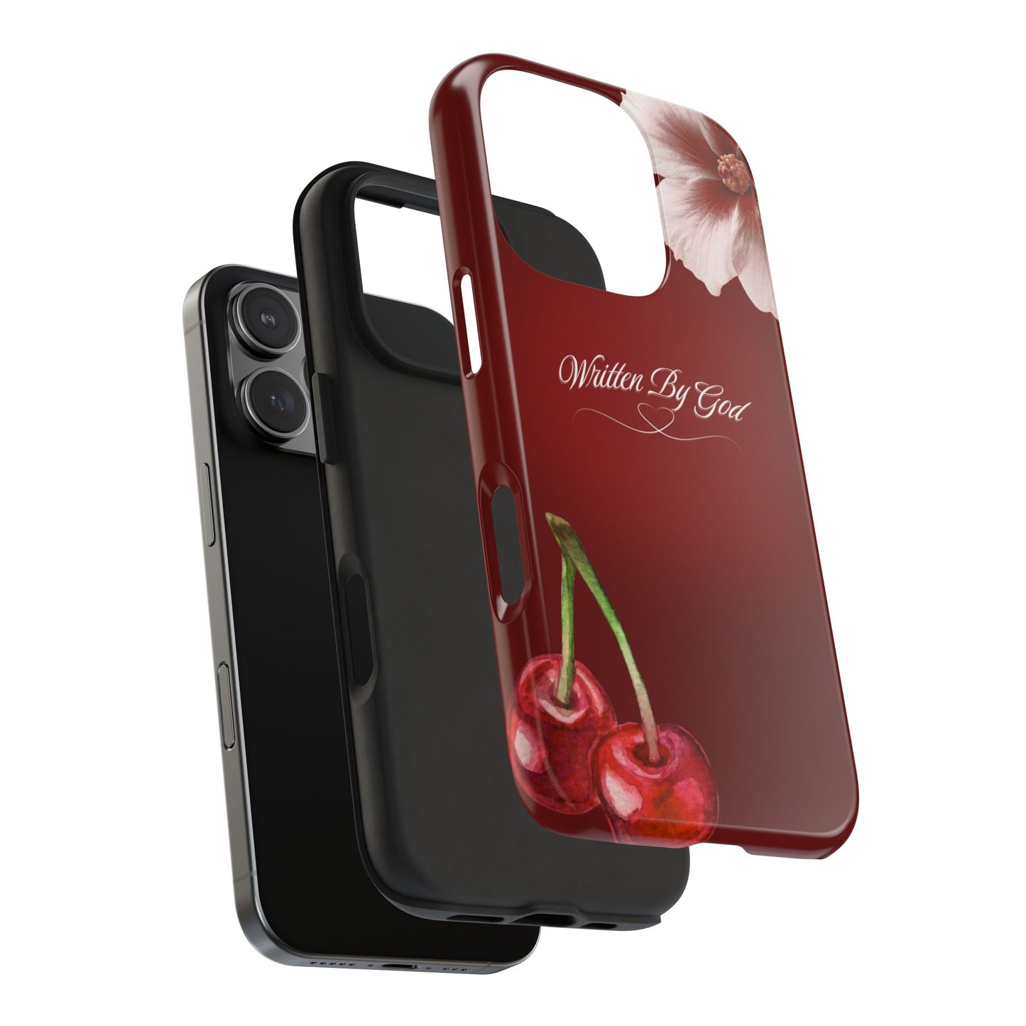 Burgundy Written by God case
