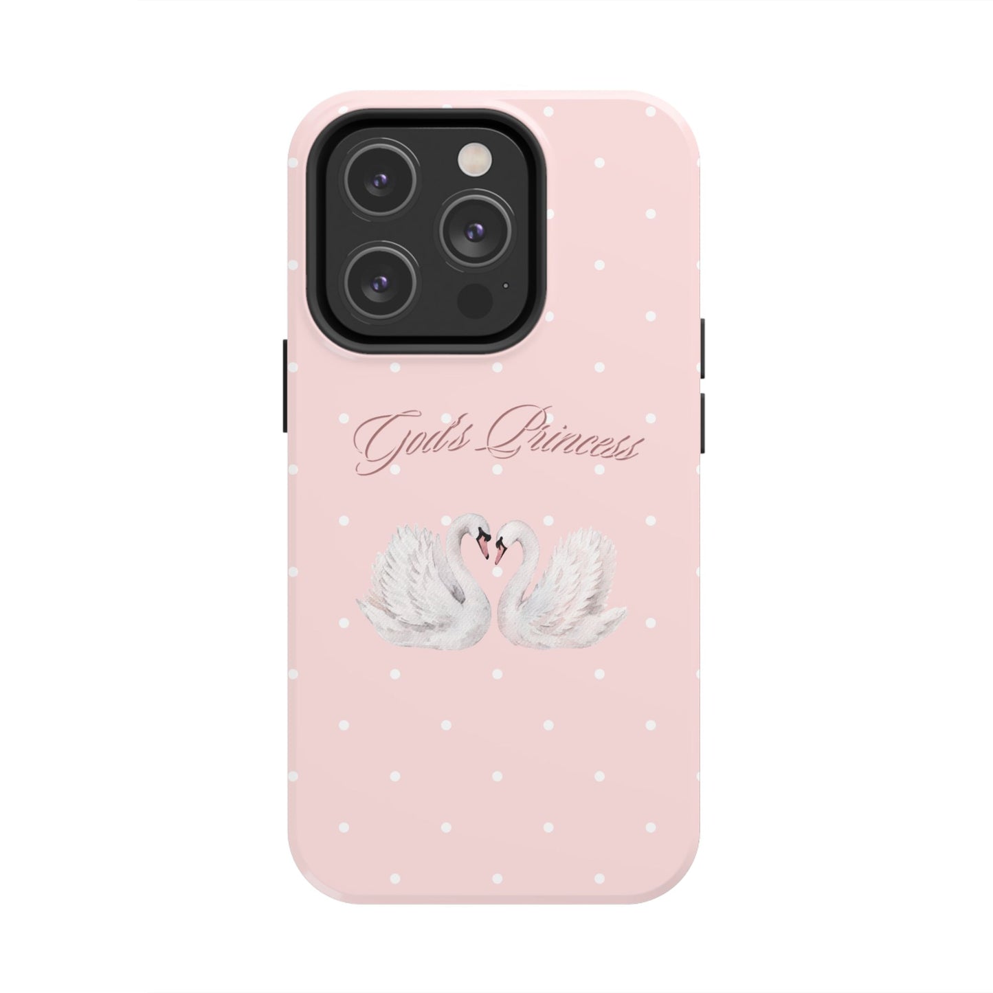 God's Princess Pink Swan Tough Phone Case