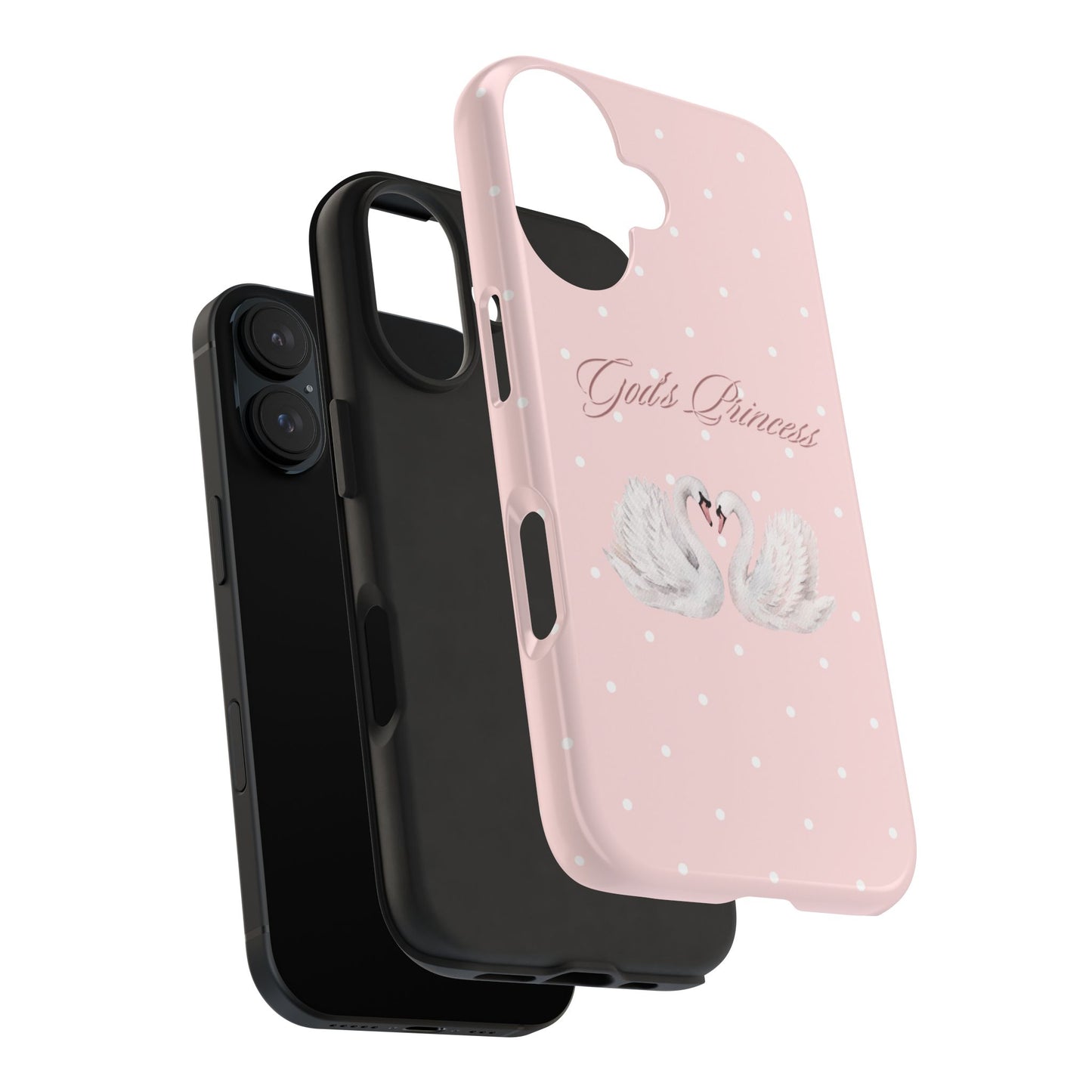 God's Princess Pink Swan Tough Phone Case