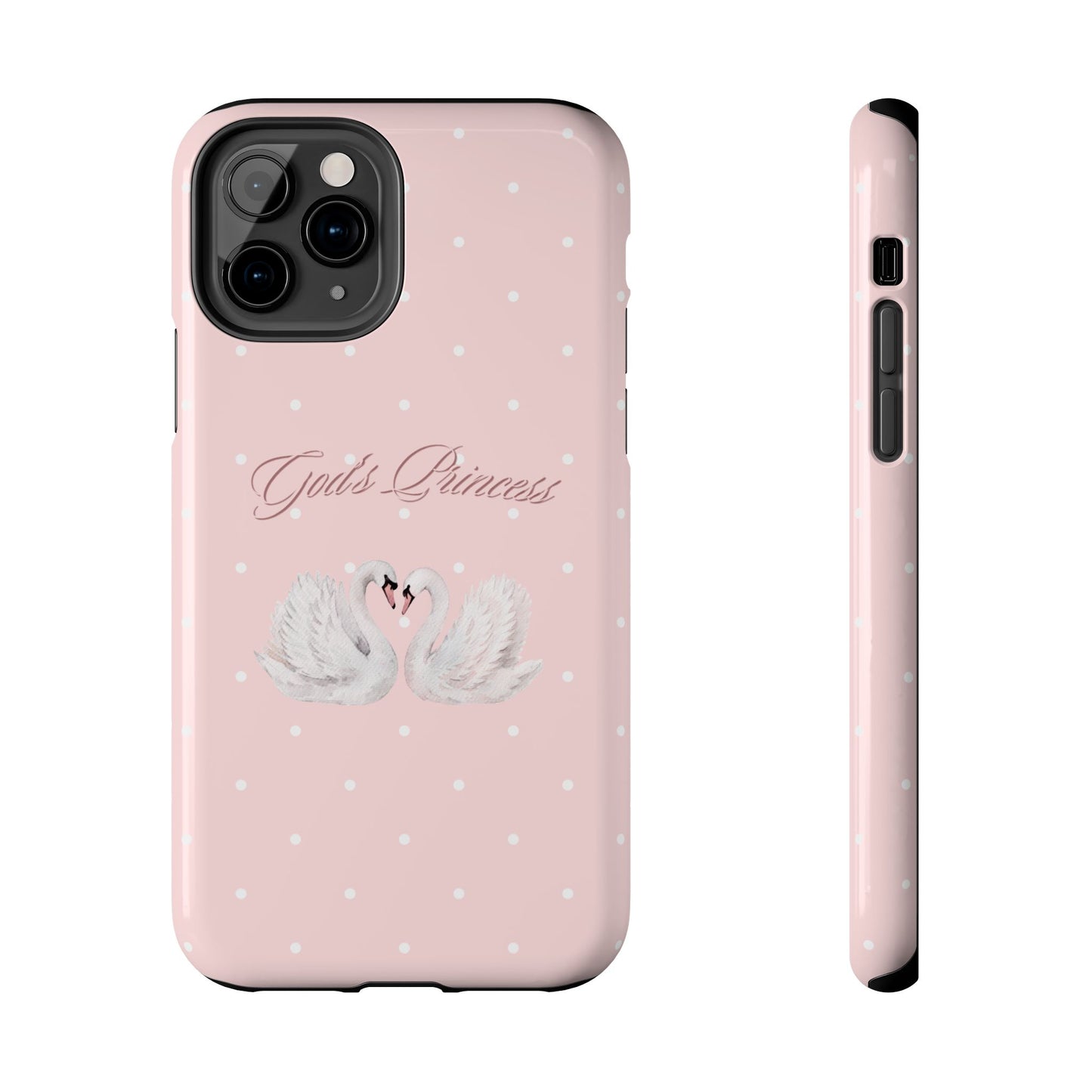 God's Princess Pink Swan Tough Phone Case