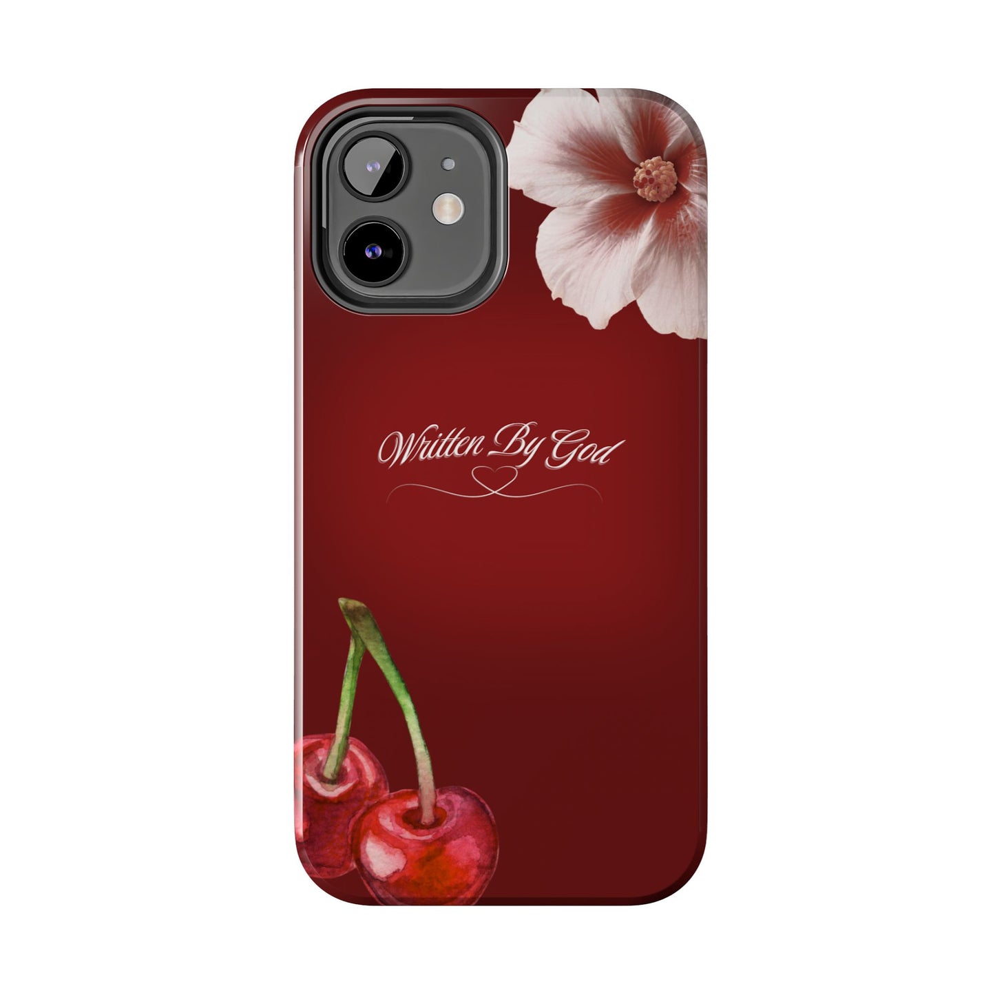 Burgundy Written by God case