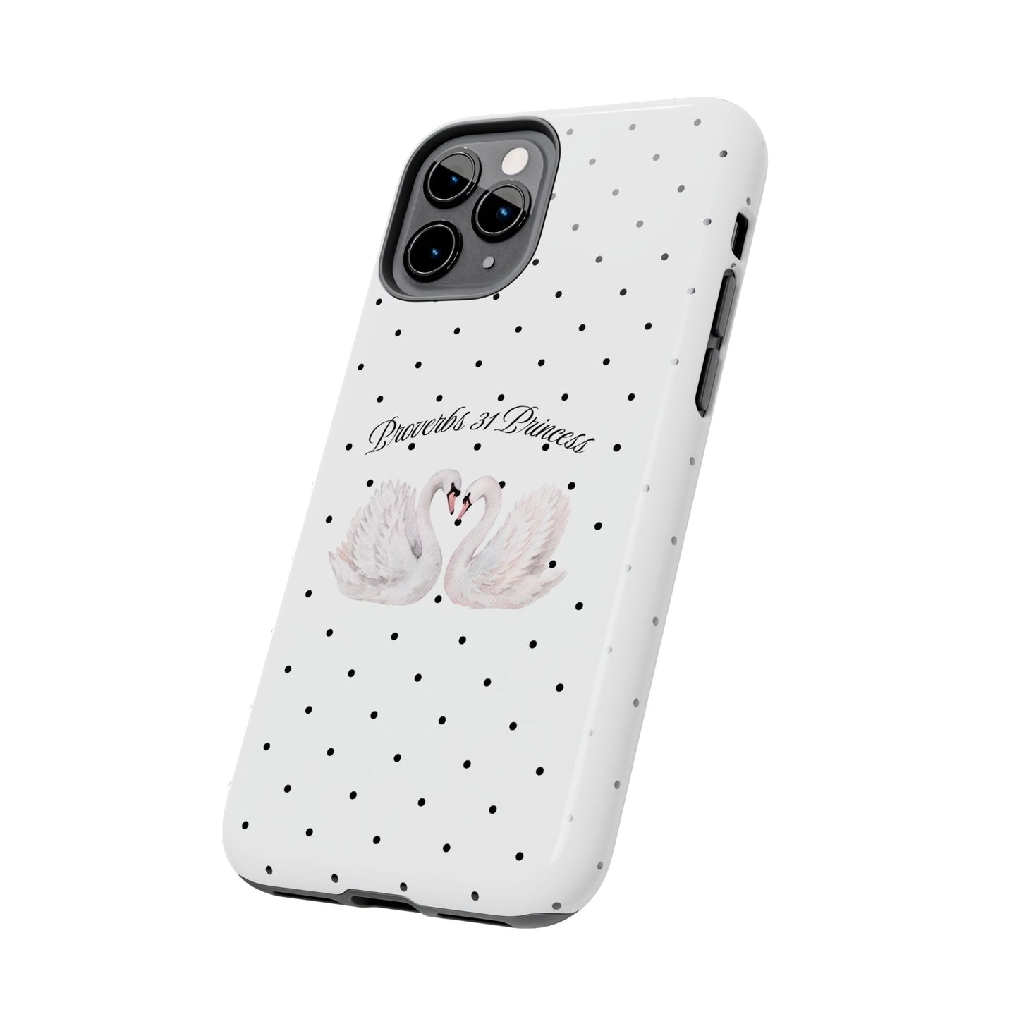 White Polka Dot Swan