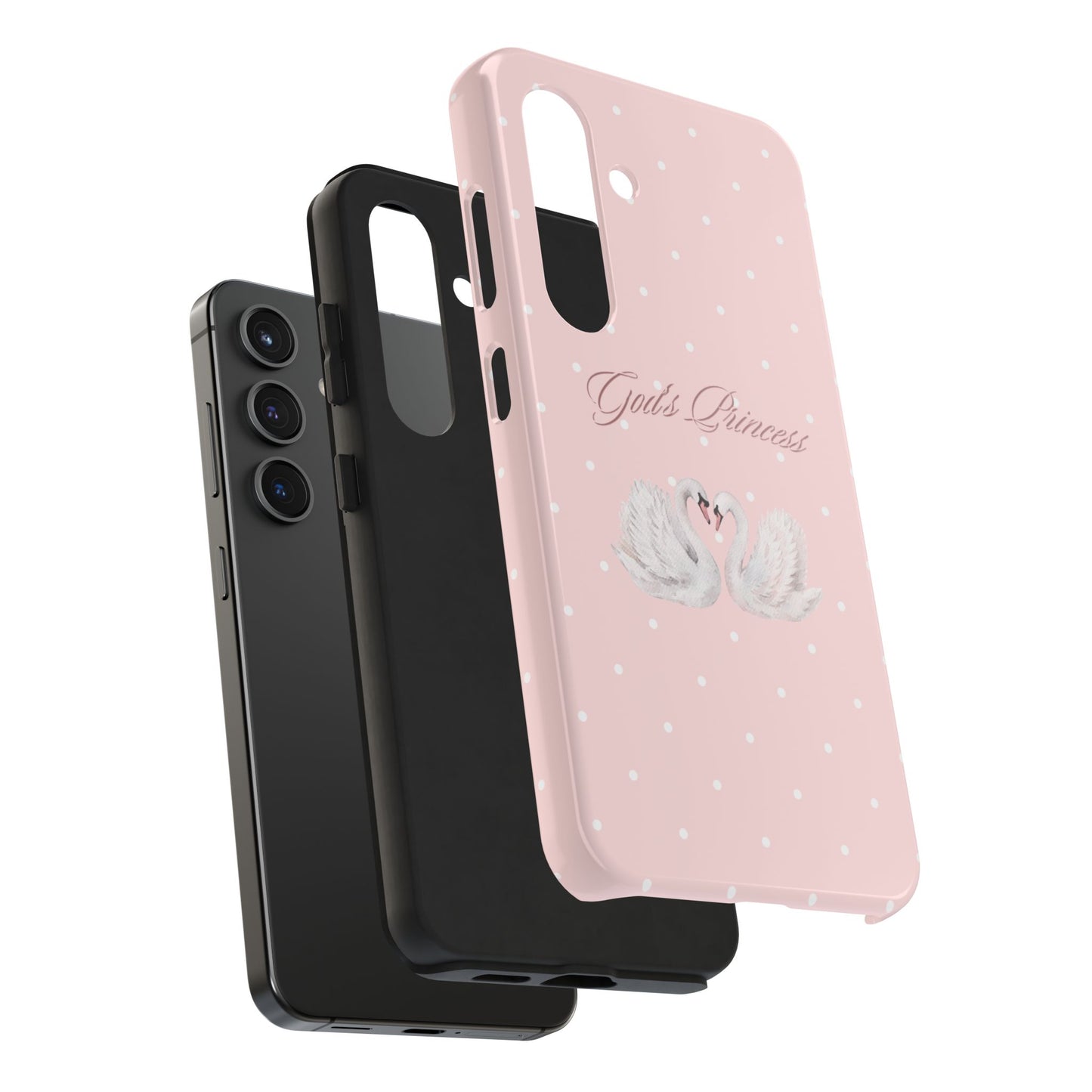 God's Princess Pink Swan Tough Phone Case