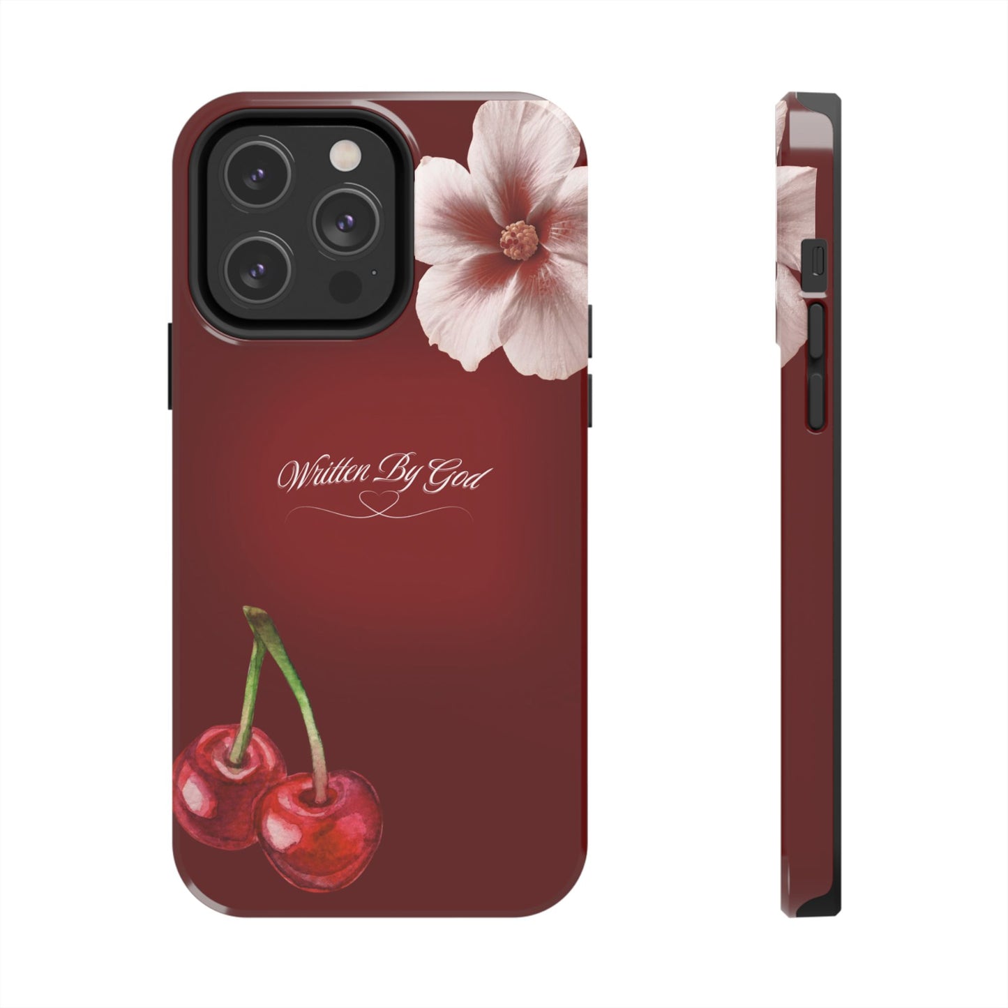 Burgundy Written by God case