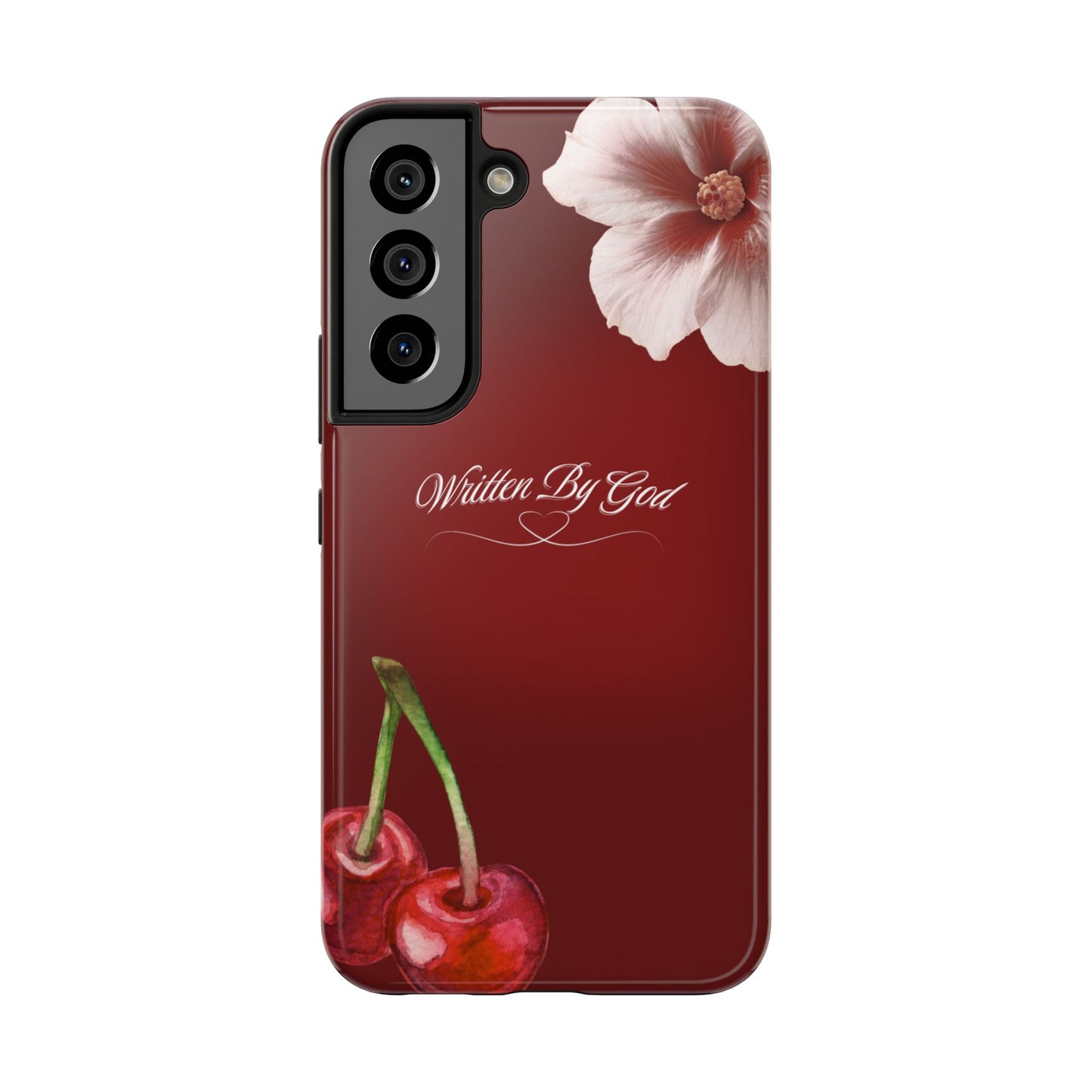 Burgundy Written by God case