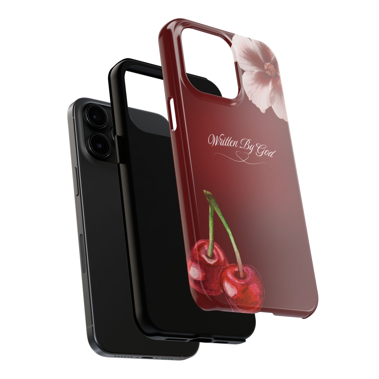 Burgundy Written by God case