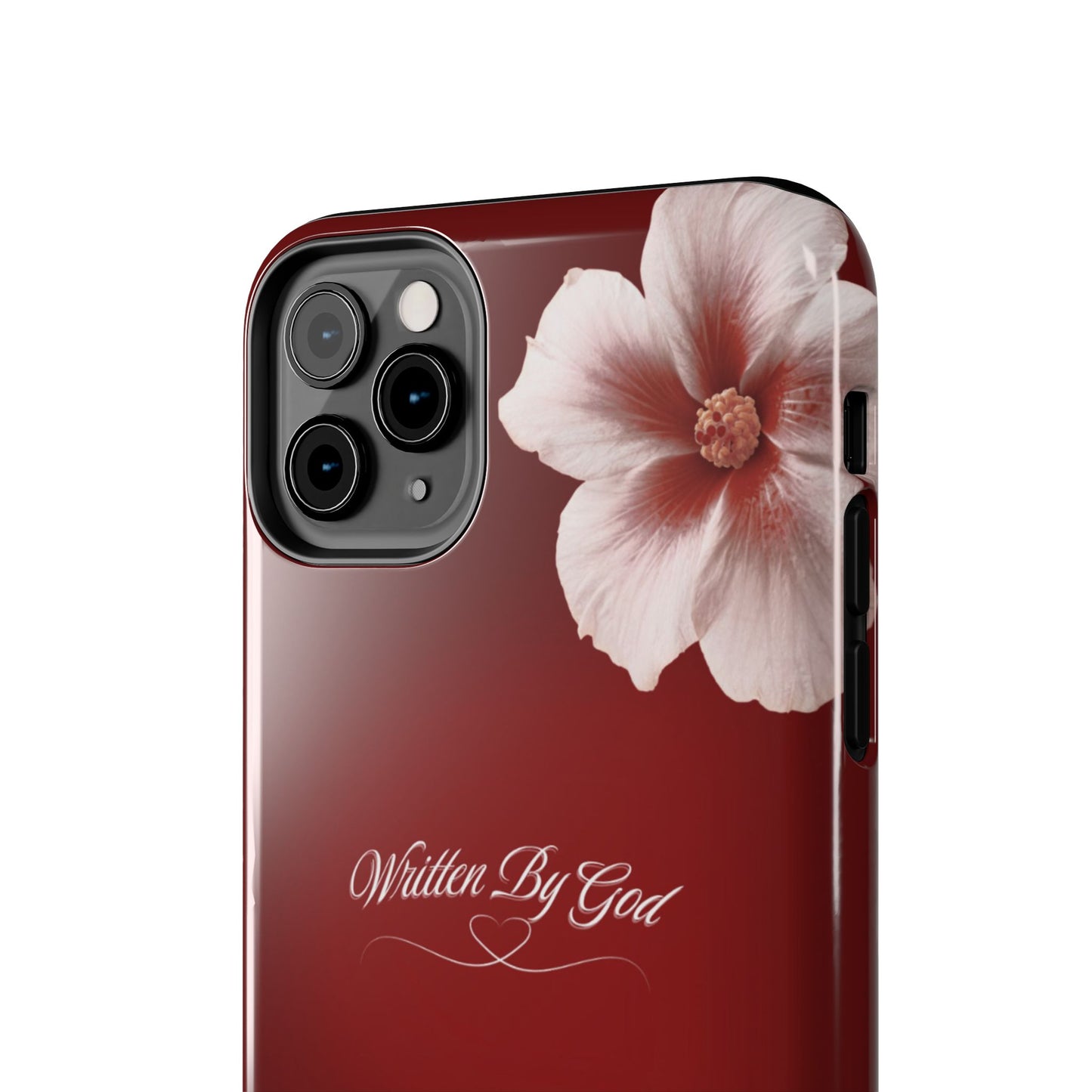 Burgundy Written by God case