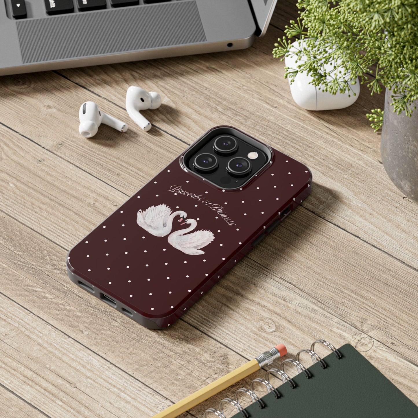 Burgundy Swan Case