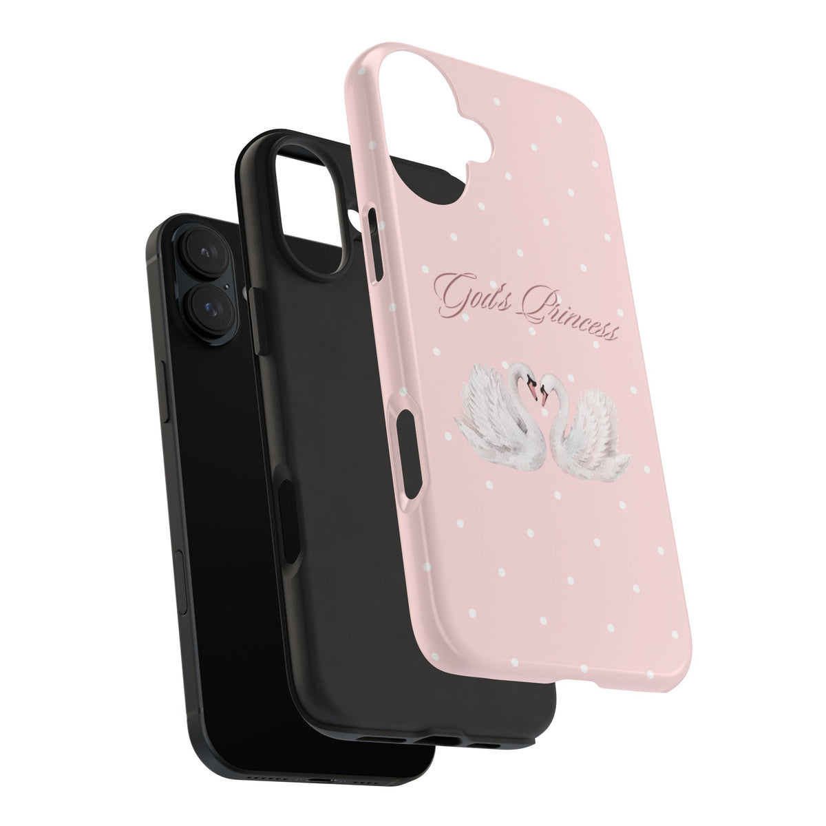 God's Princess Pink Swan Tough Phone Case