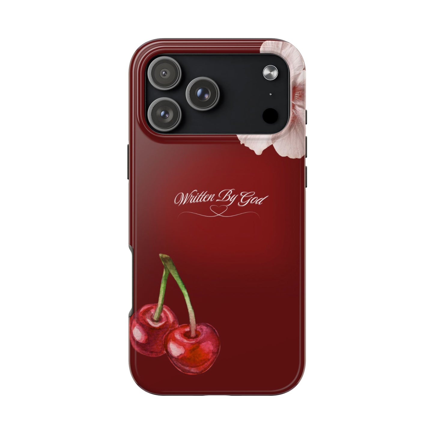 Burgundy Written by God case