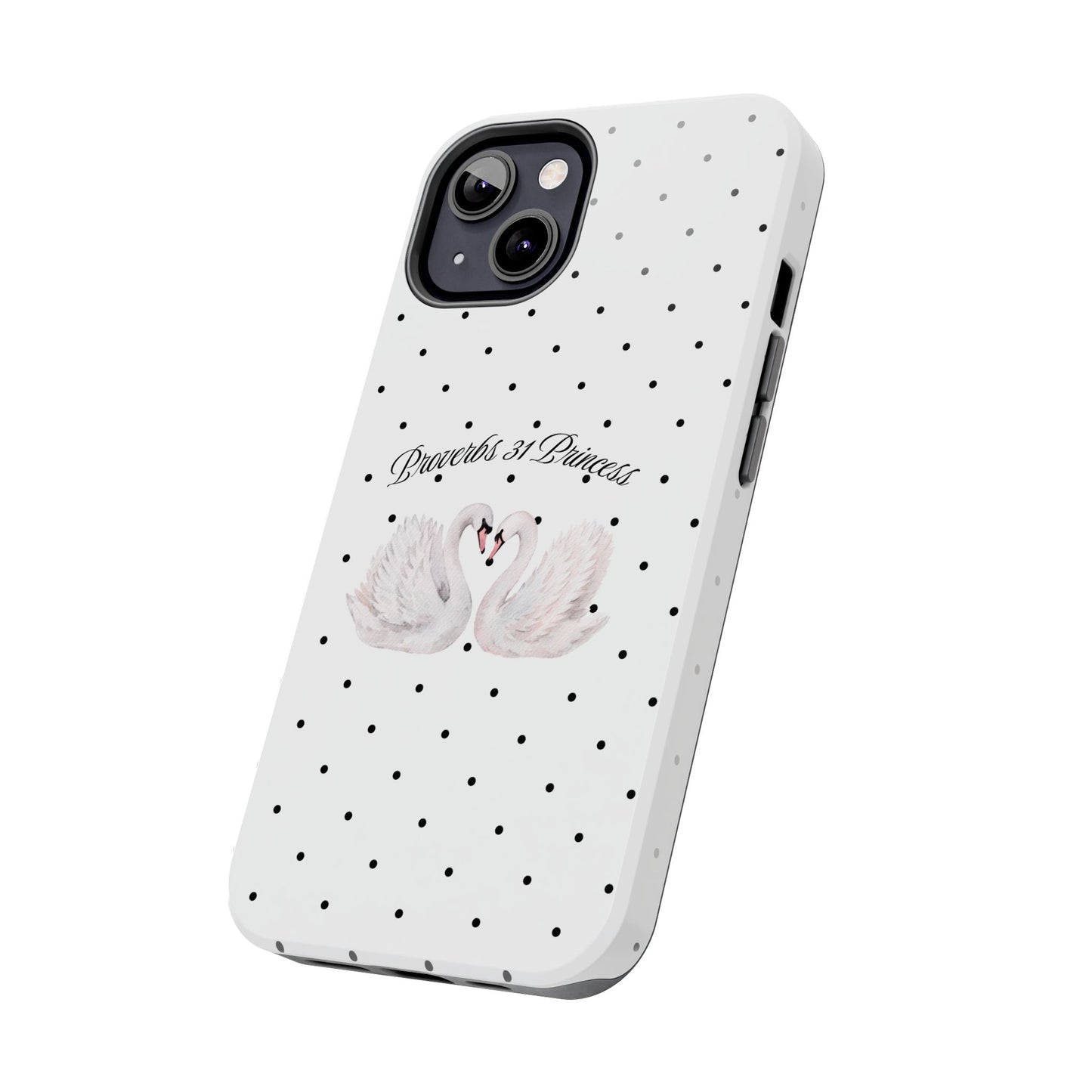 White Polka Dot Swan