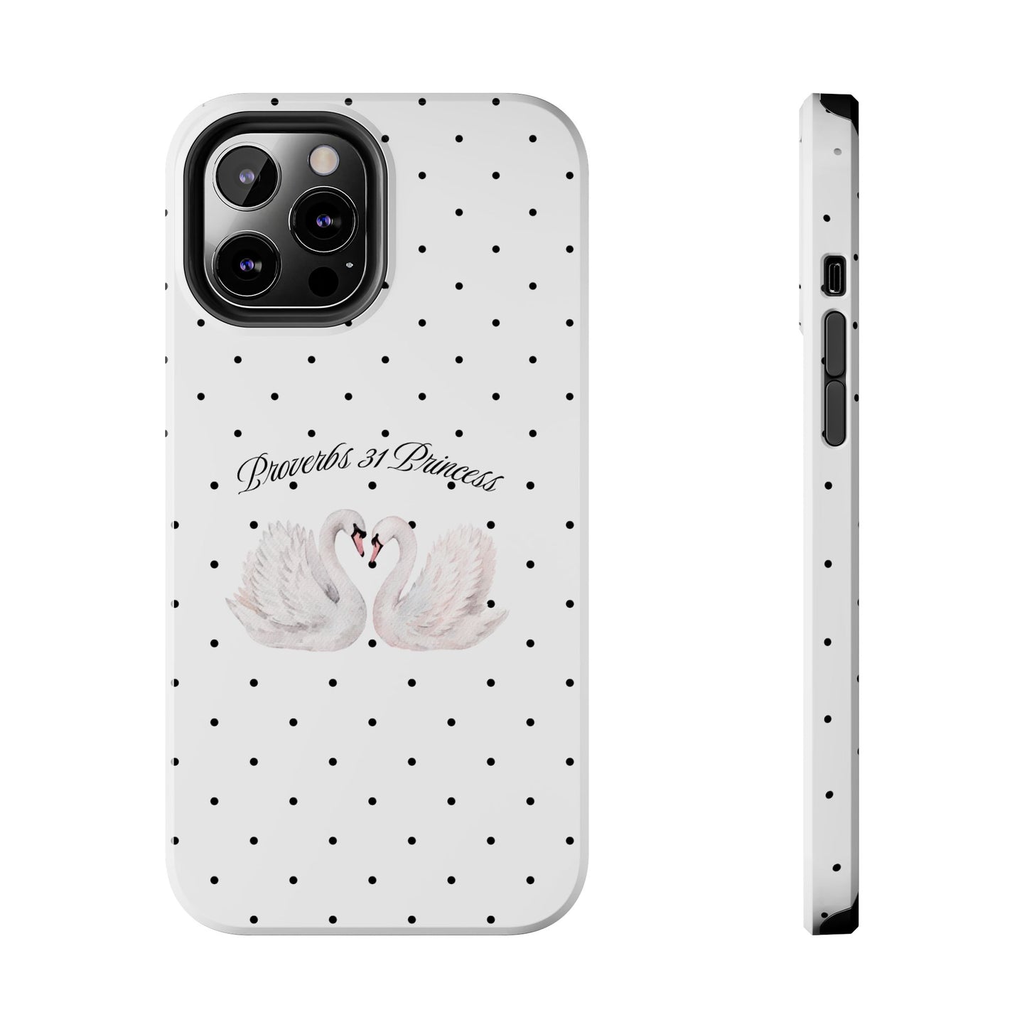 White Polka Dot Swan