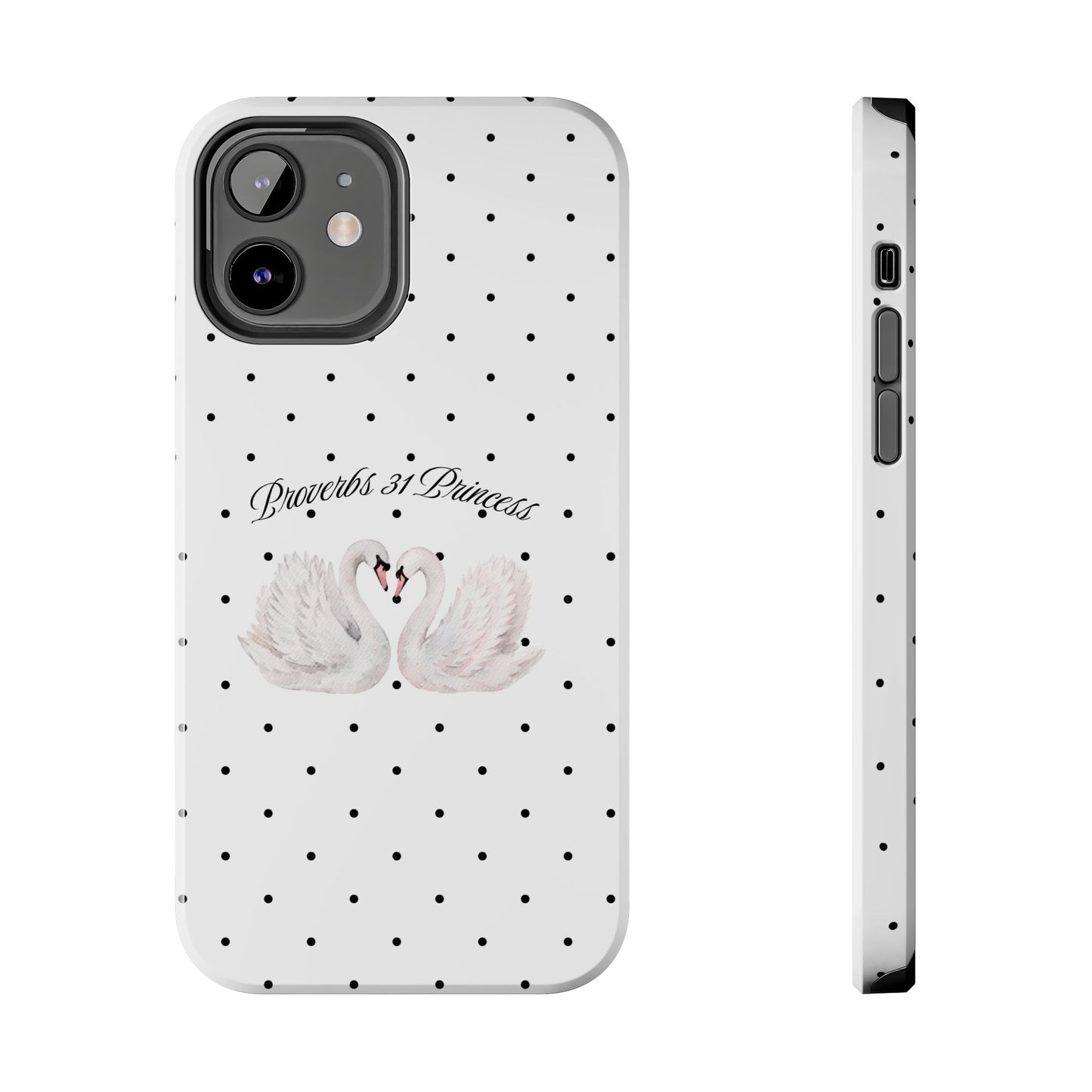 White Polka Dot Swan