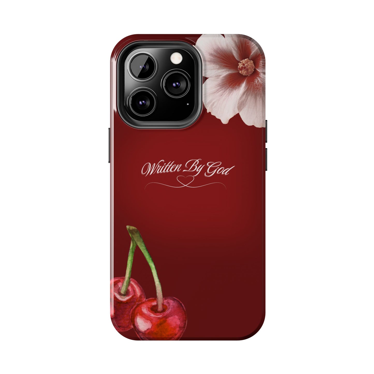 Burgundy Written by God case