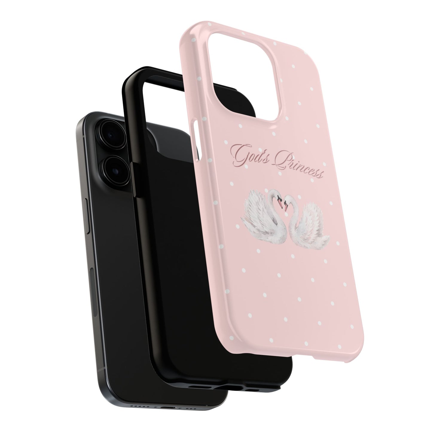 God's Princess Pink Swan Tough Phone Case