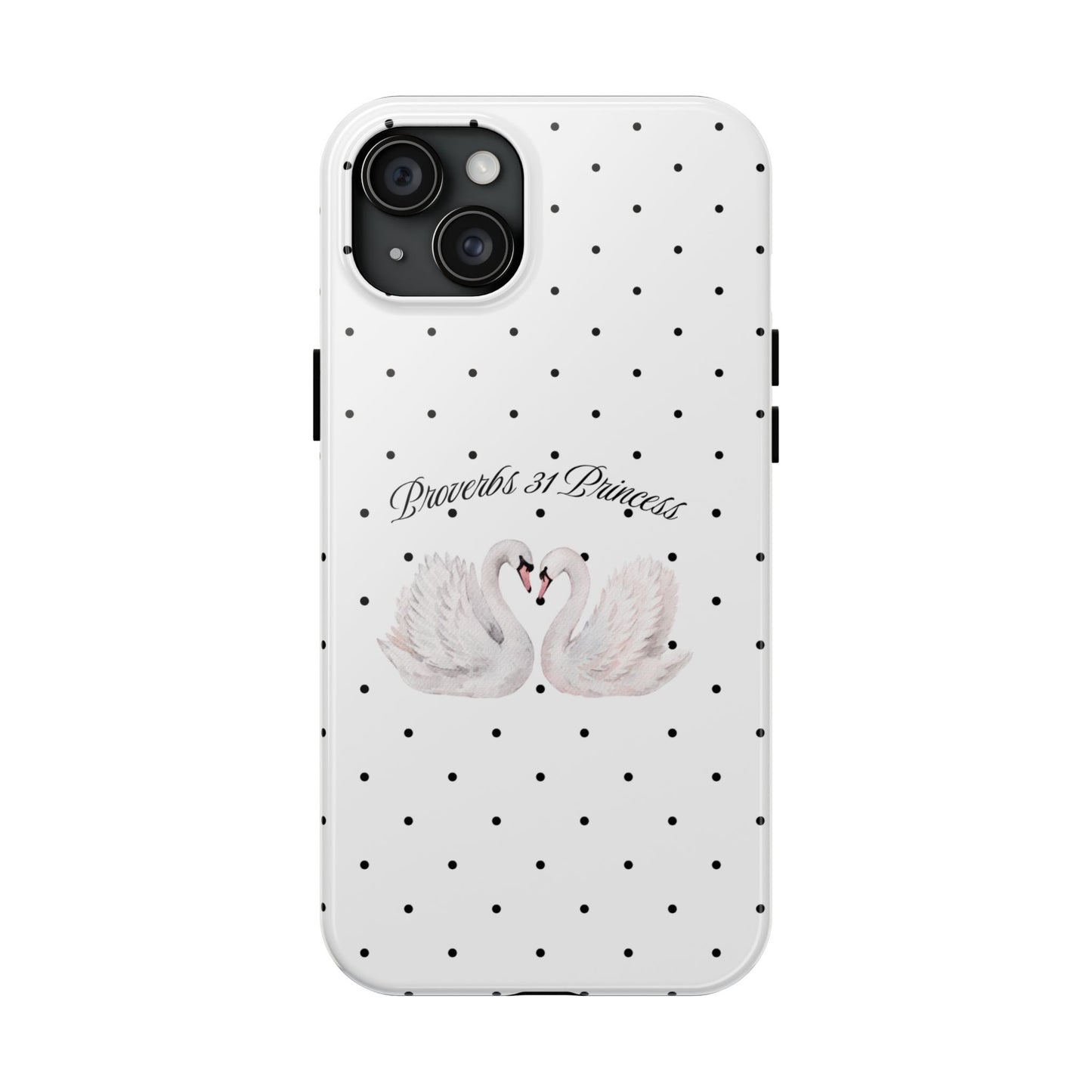 White Polka Dot Swan