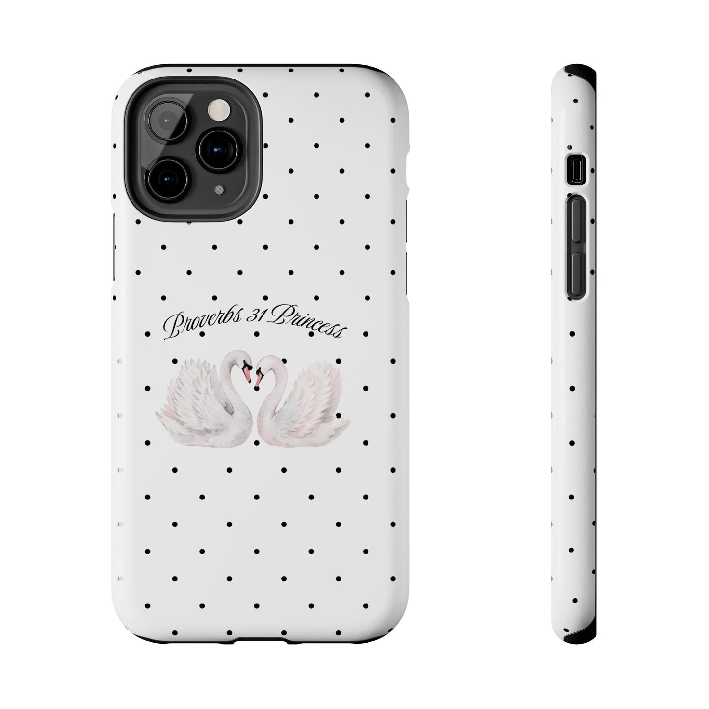White Polka Dot Swan