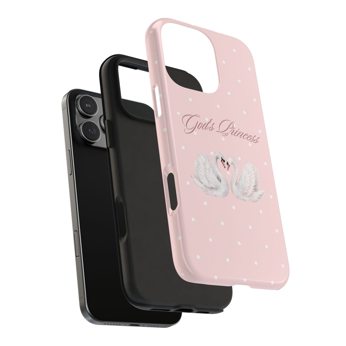 God's Princess Pink Swan Tough Phone Case