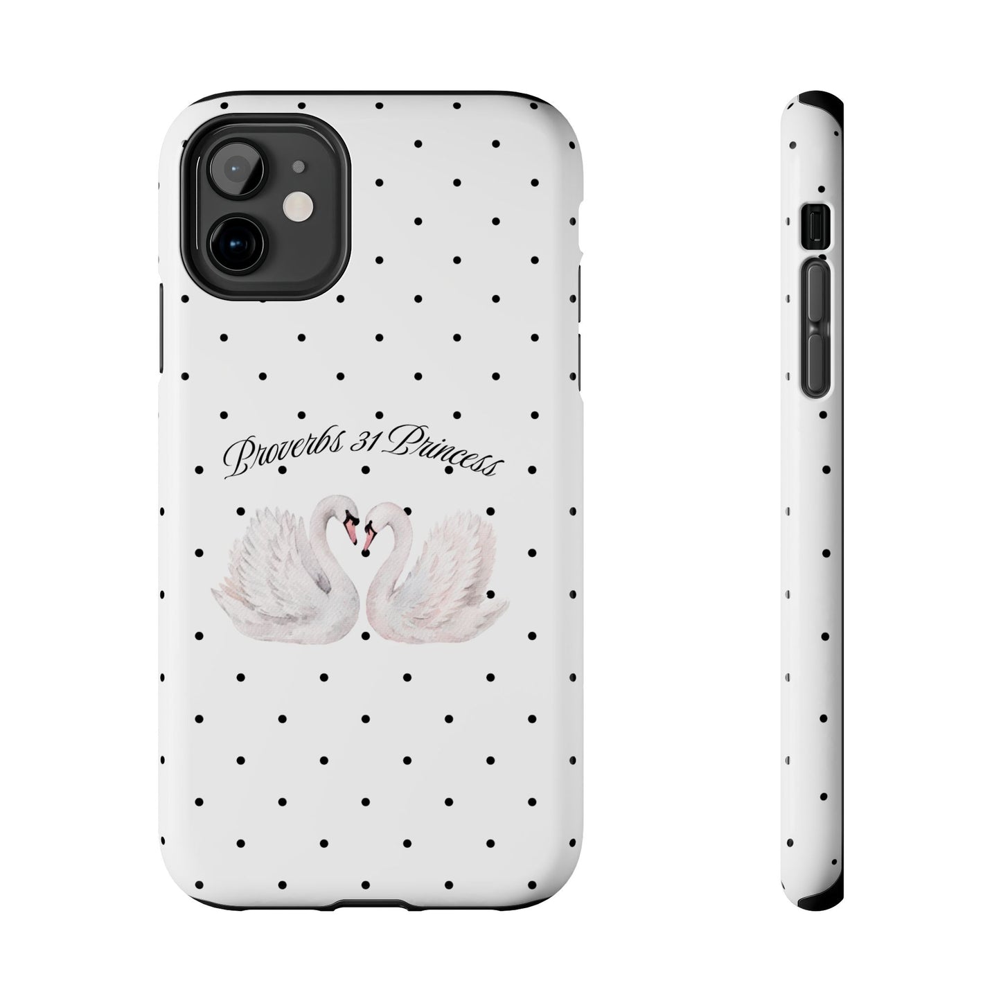 White Polka Dot Swan