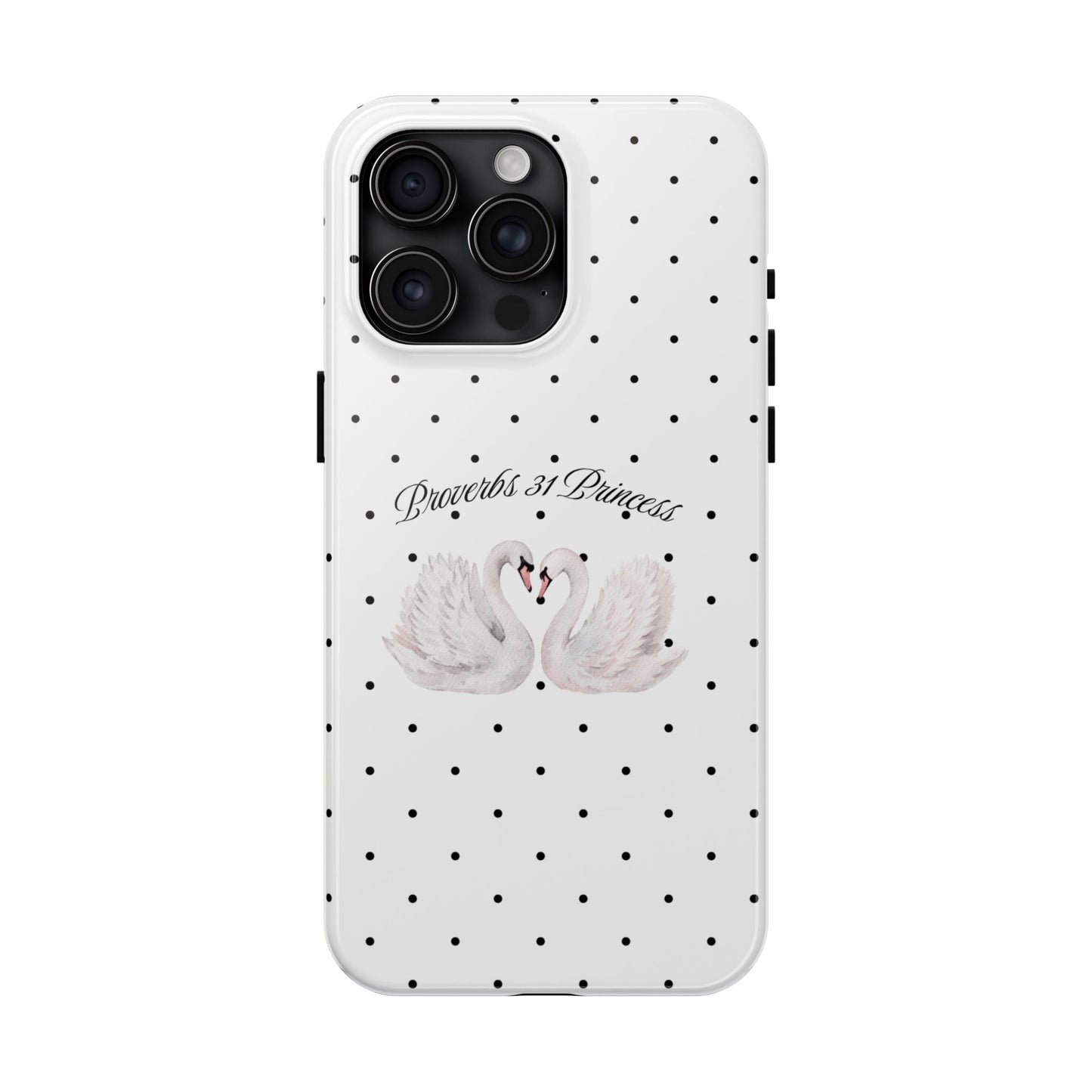 White Polka Dot Swan