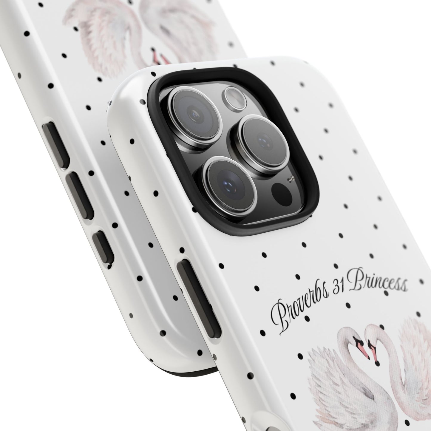White Polka Dot Swan