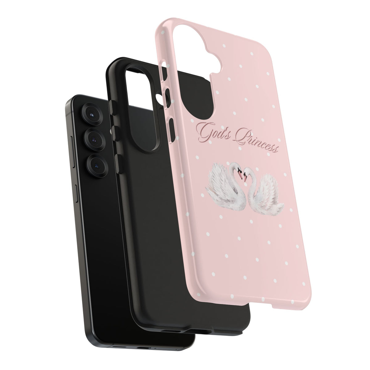 God's Princess Pink Swan Tough Phone Case