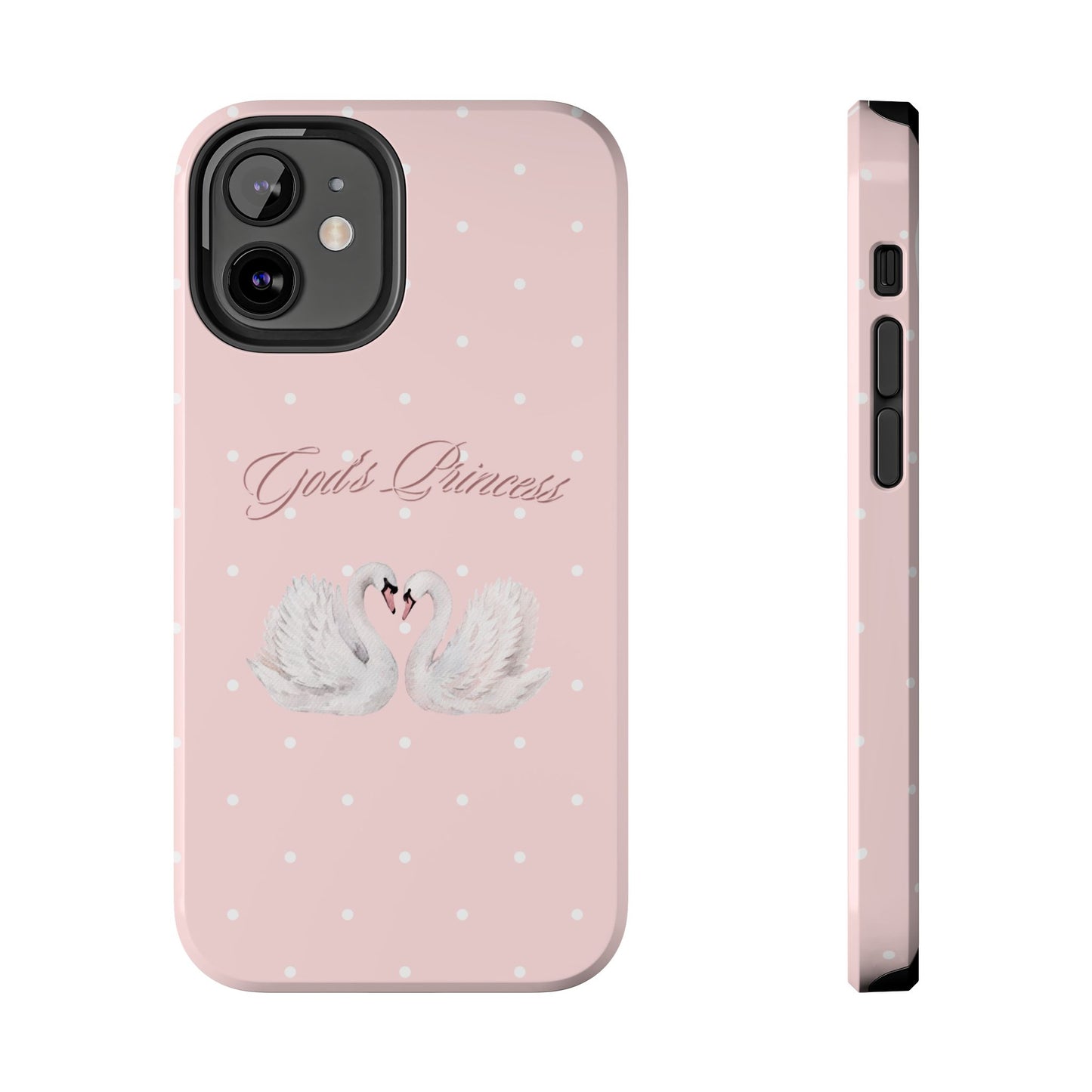 God's Princess Pink Swan Tough Phone Case