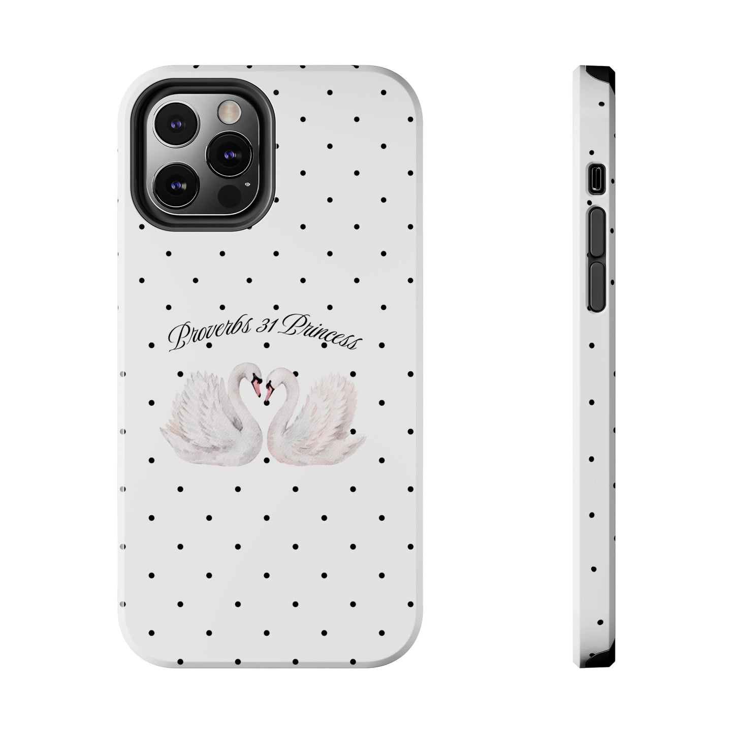 White Polka Dot Swan