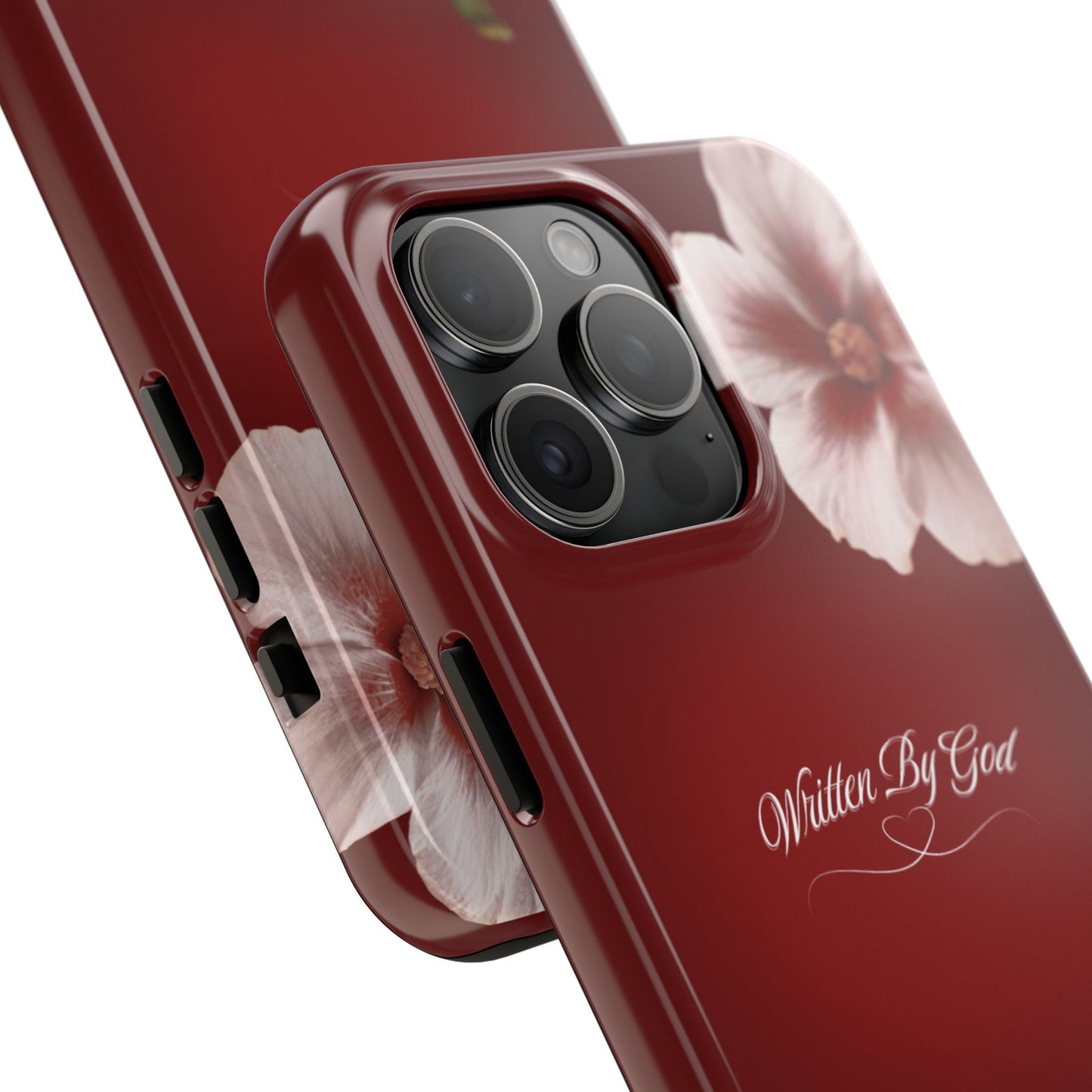 Burgundy Written by God case