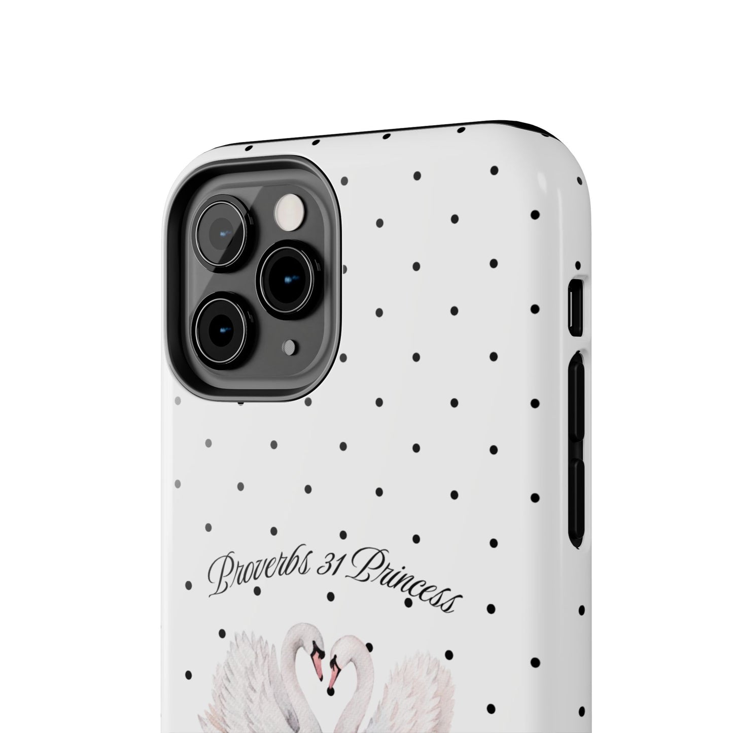 White Polka Dot Swan