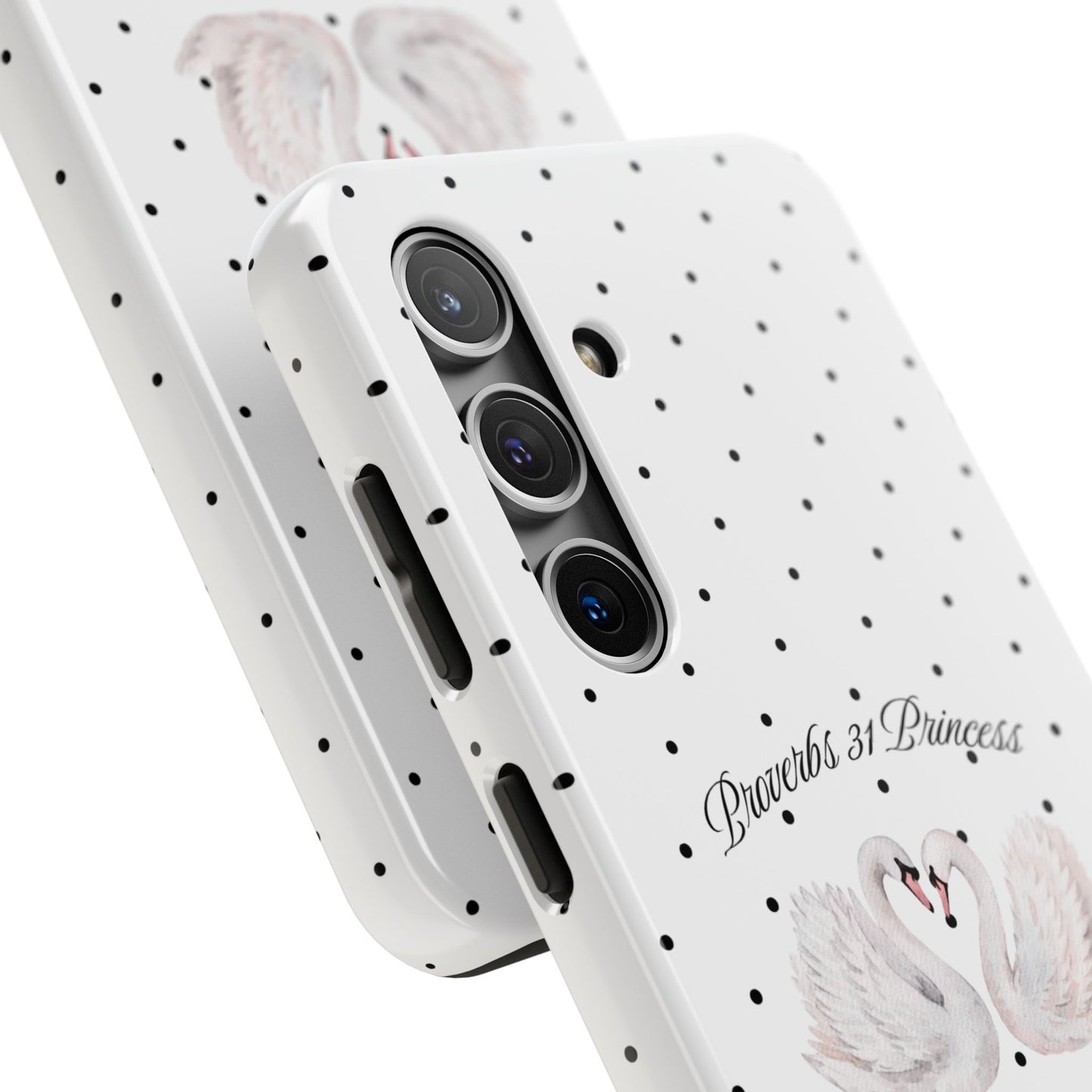 White Polka Dot Swan