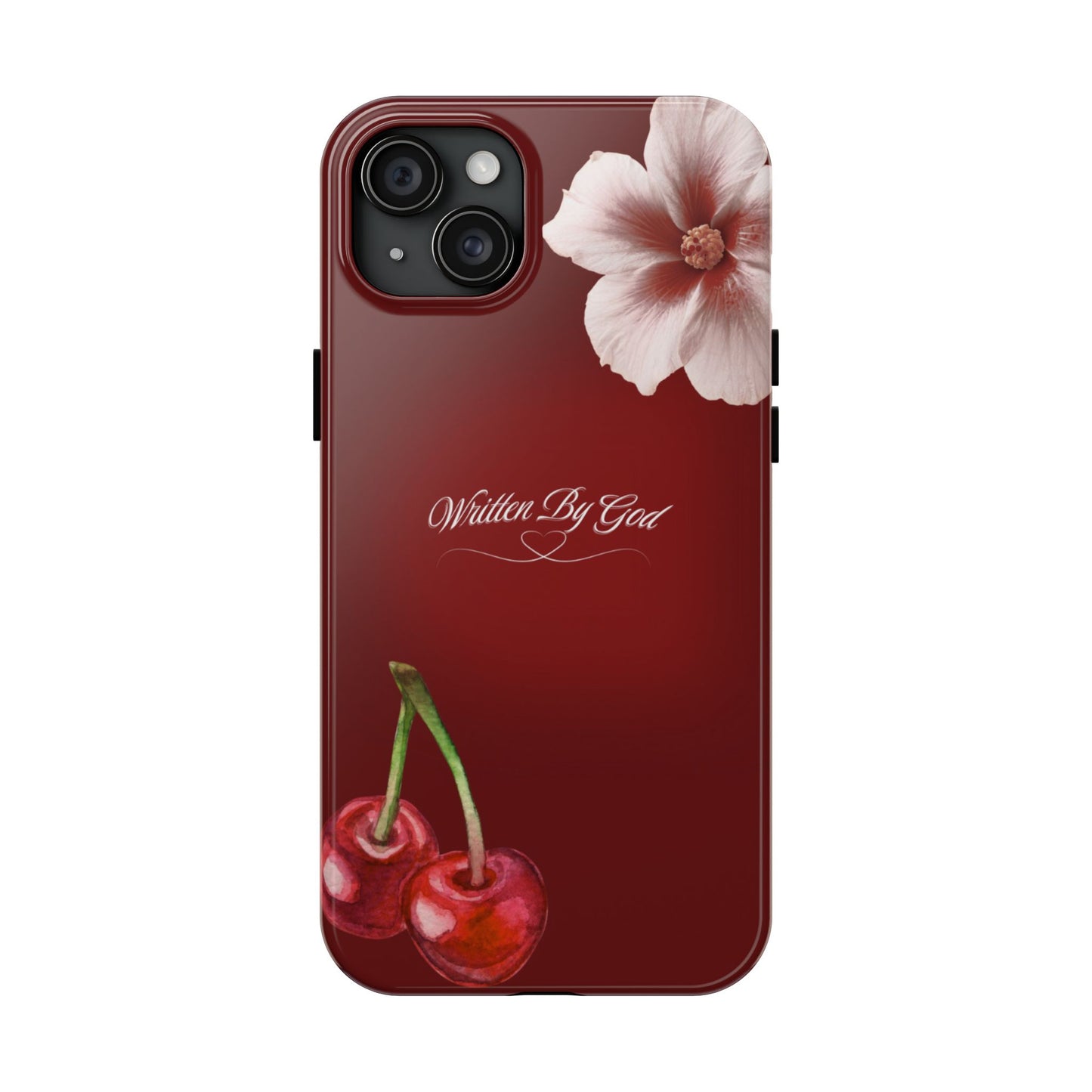 Burgundy Written by God case