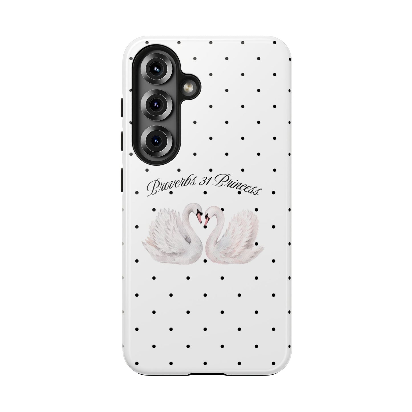 White Polka Dot Swan
