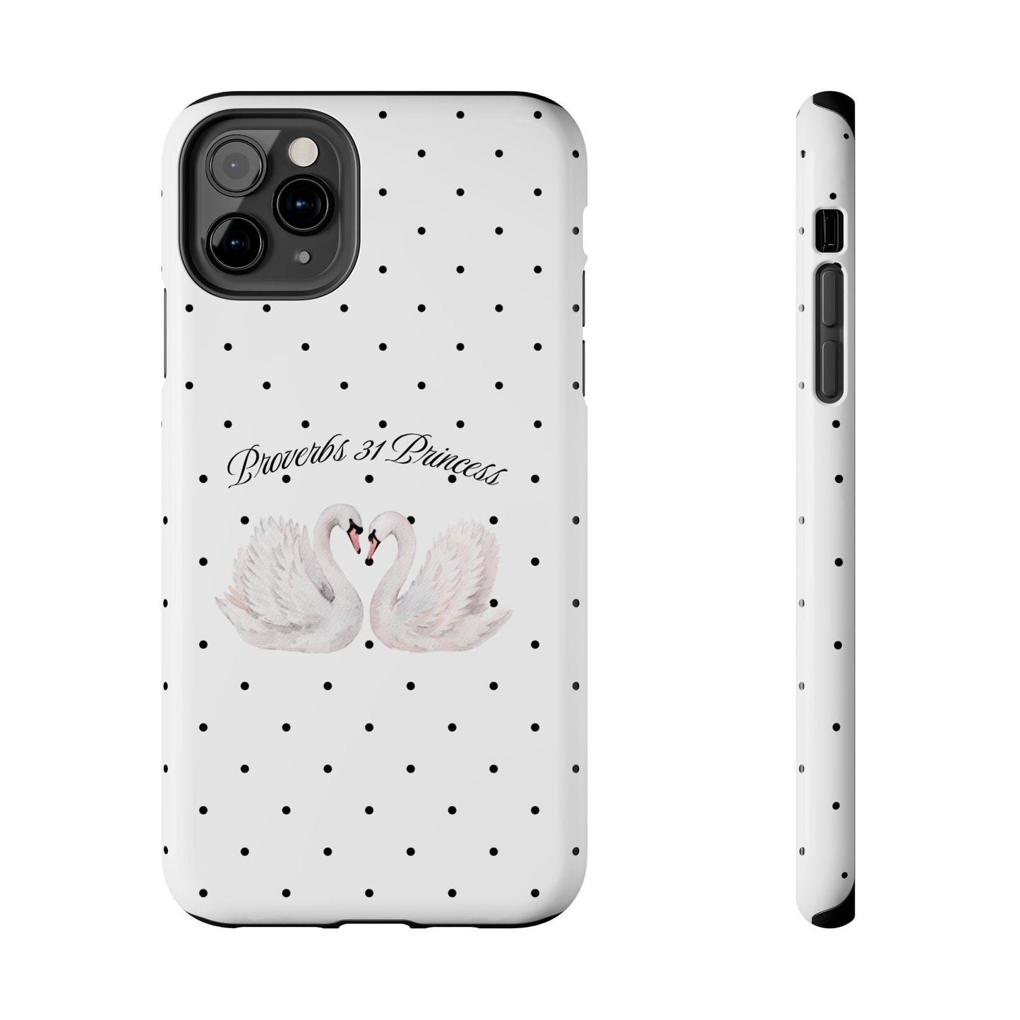White Polka Dot Swan