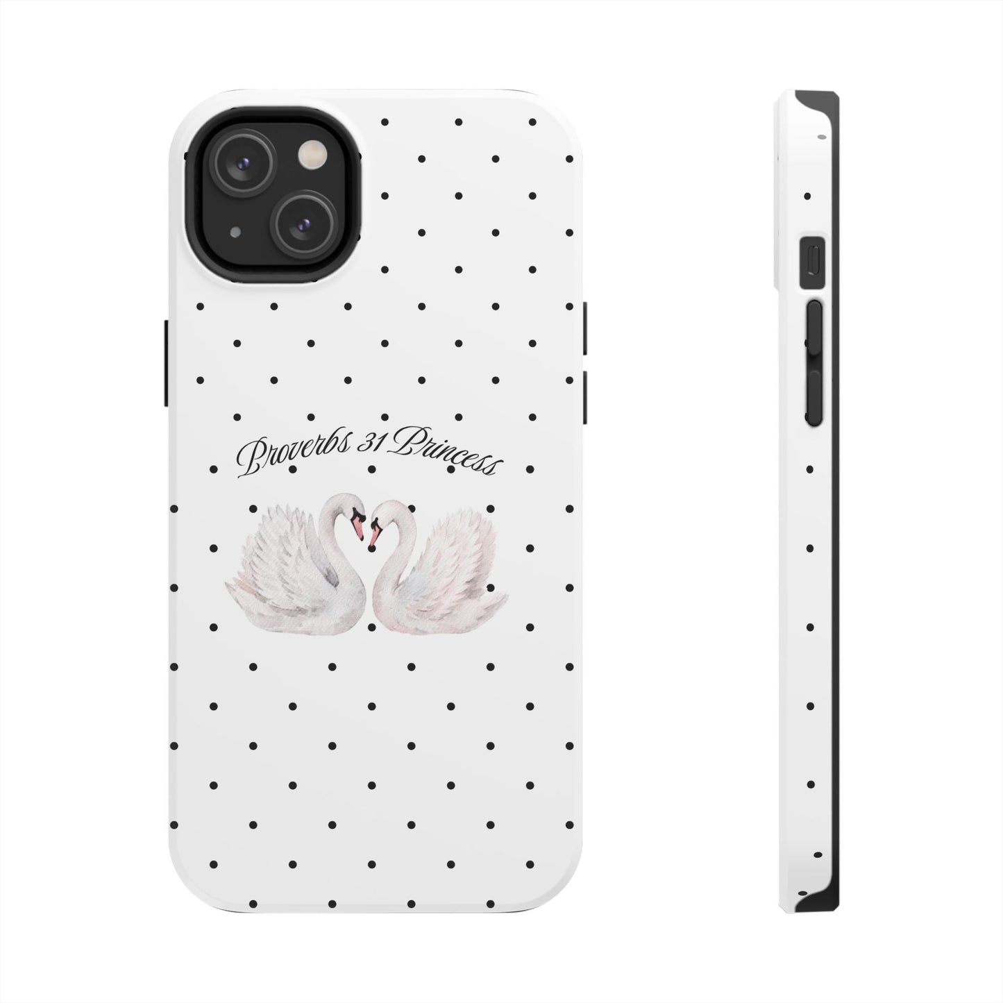 White Polka Dot Swan