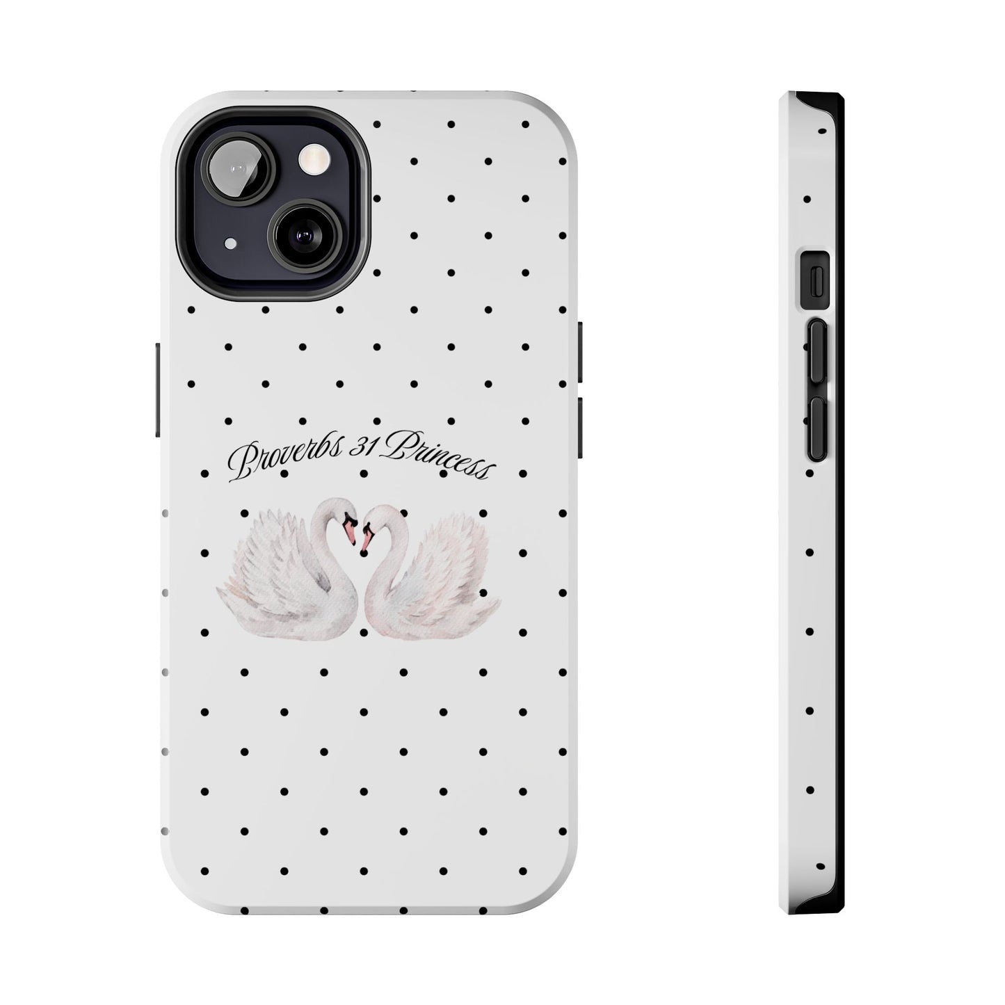 White Polka Dot Swan