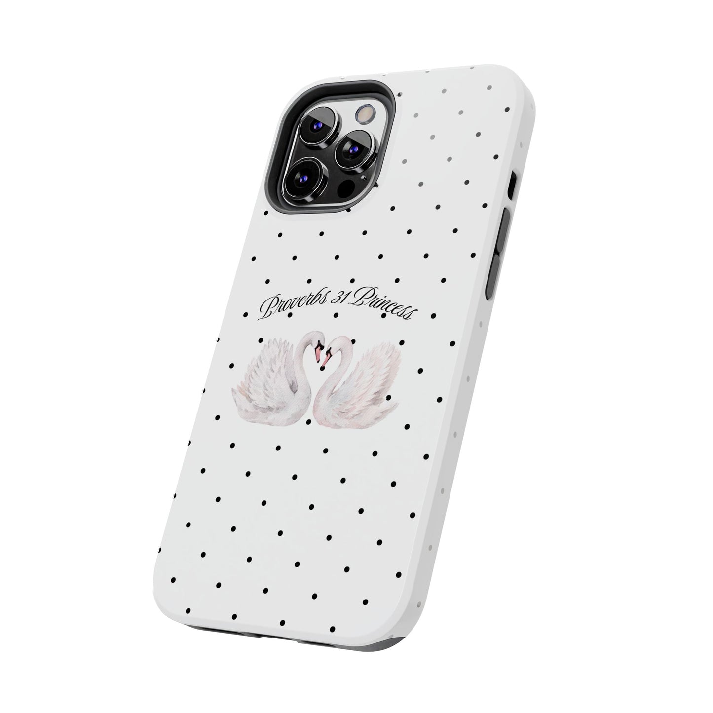 White Polka Dot Swan