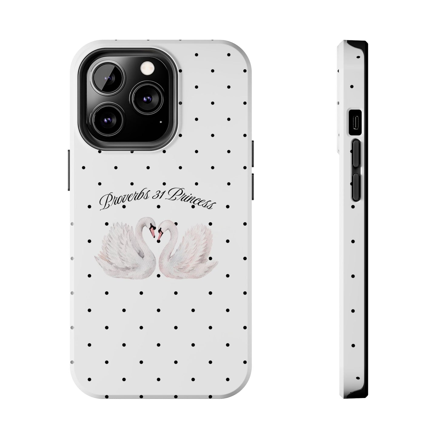White Polka Dot Swan