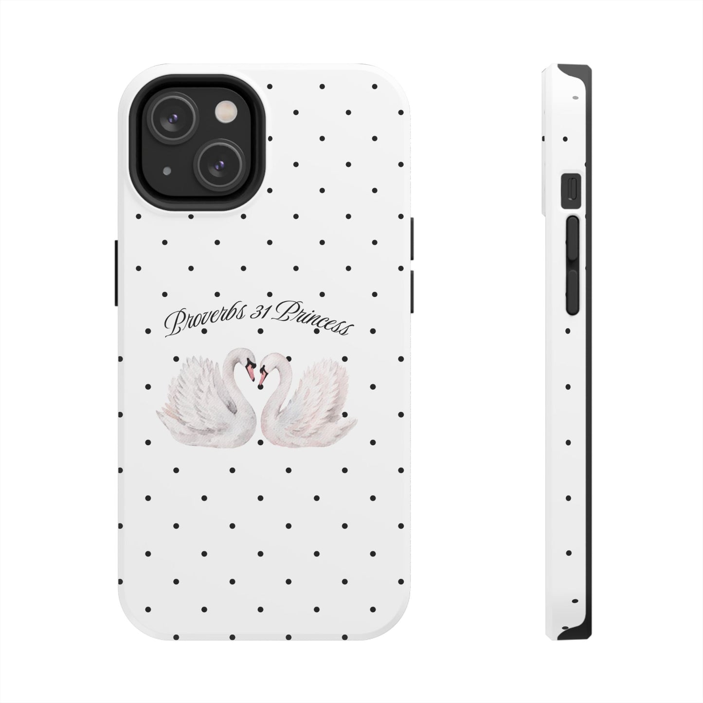 White Polka Dot Swan