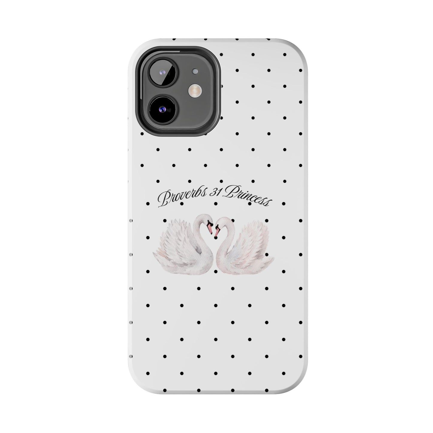 White Polka Dot Swan