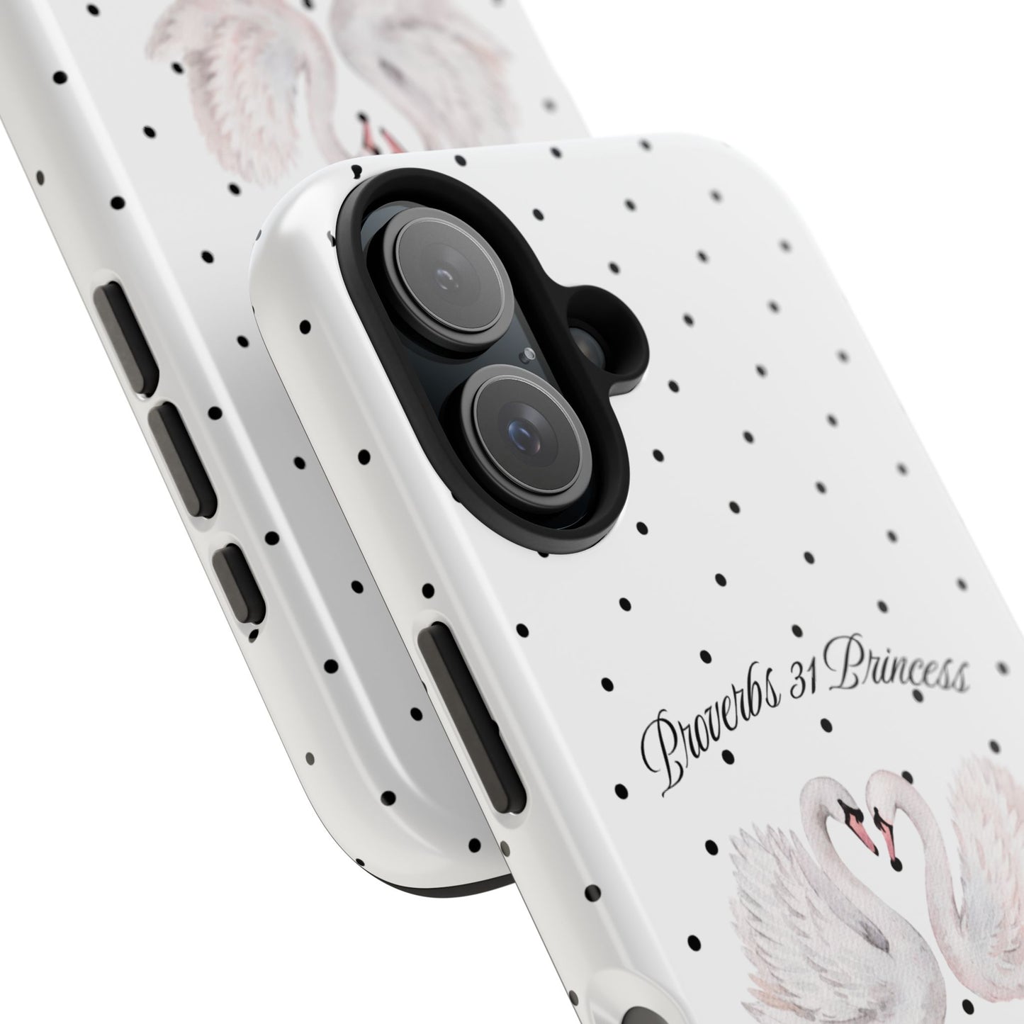 White Polka Dot Swan
