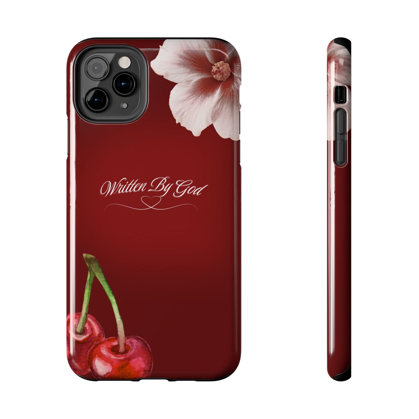 Burgundy Written by God case
