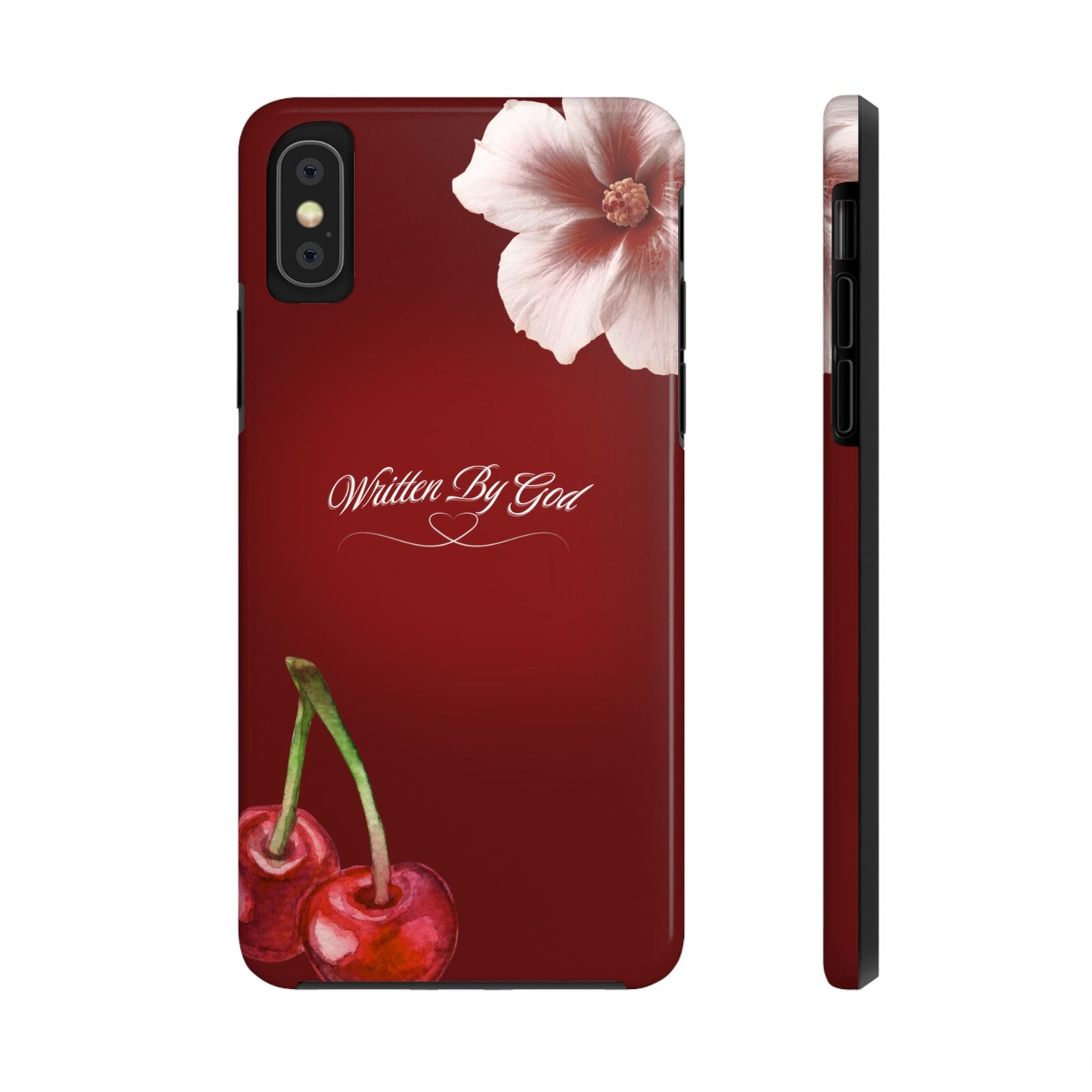 Burgundy Written by God case