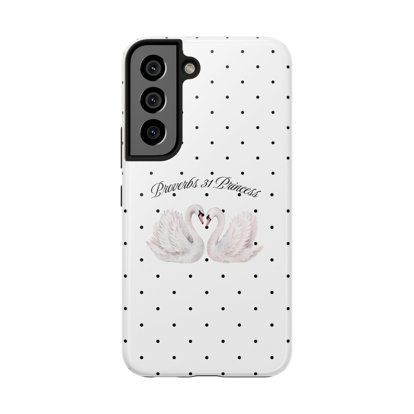 White Polka Dot Swan