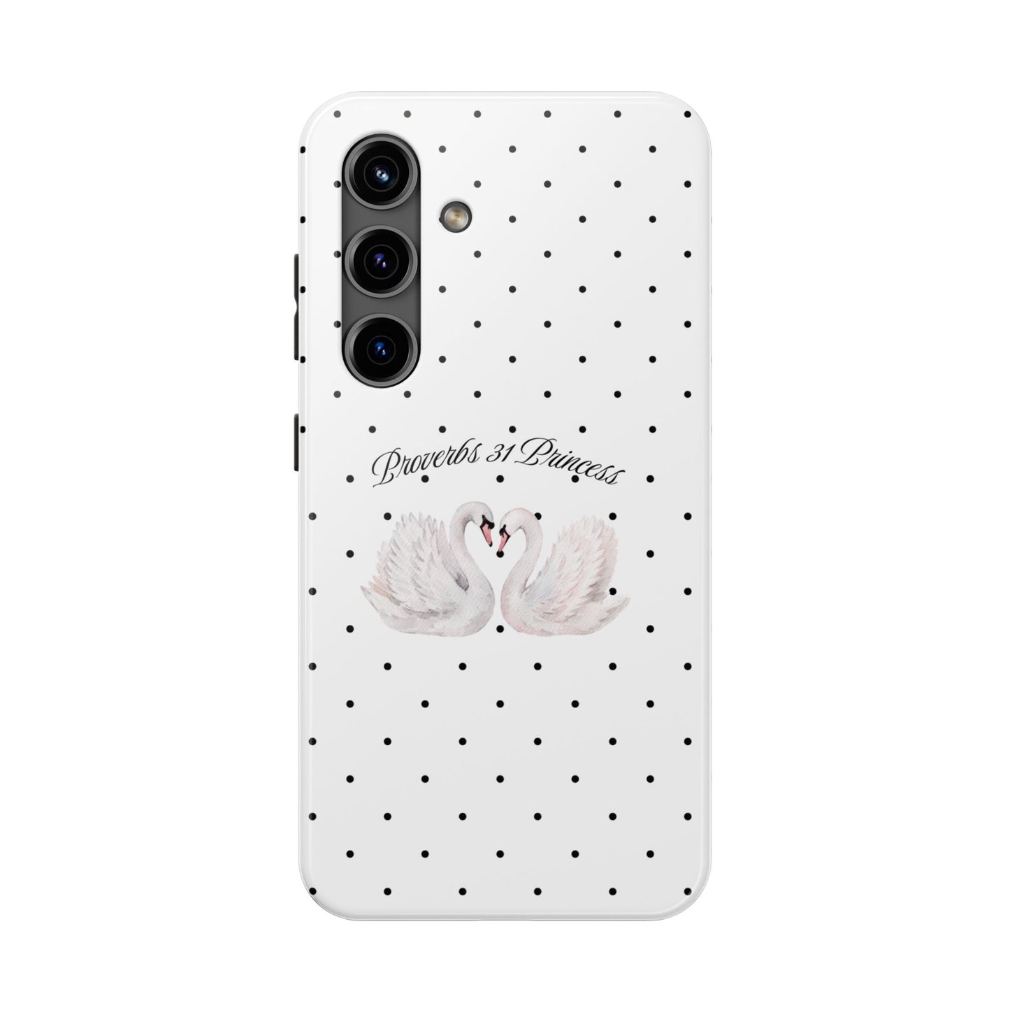 White Polka Dot Swan